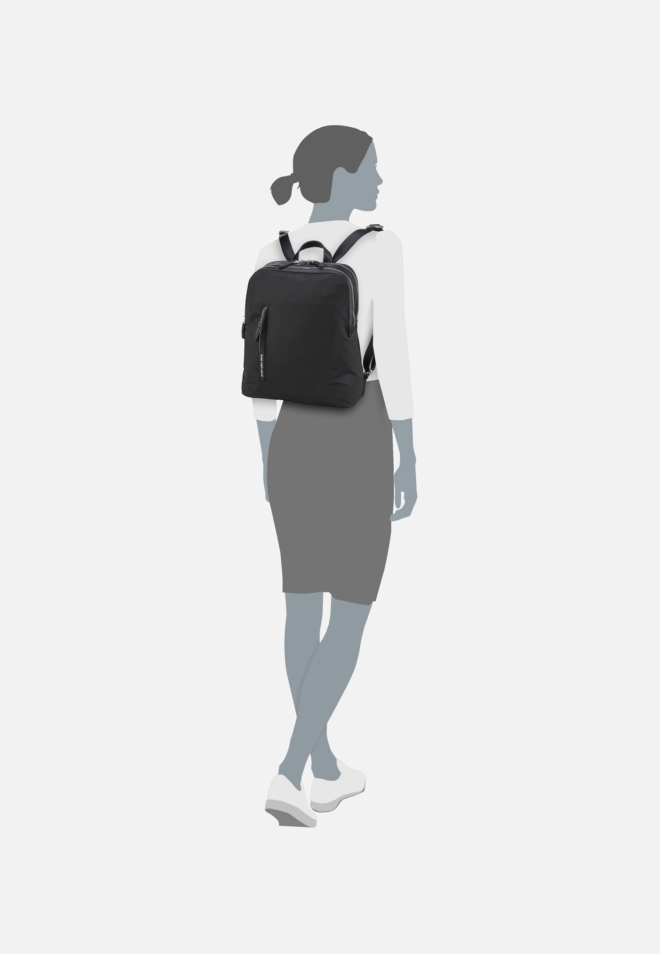 Mandarina Duck - Hunter Small VCT08 Black - Backpack | Women-Image