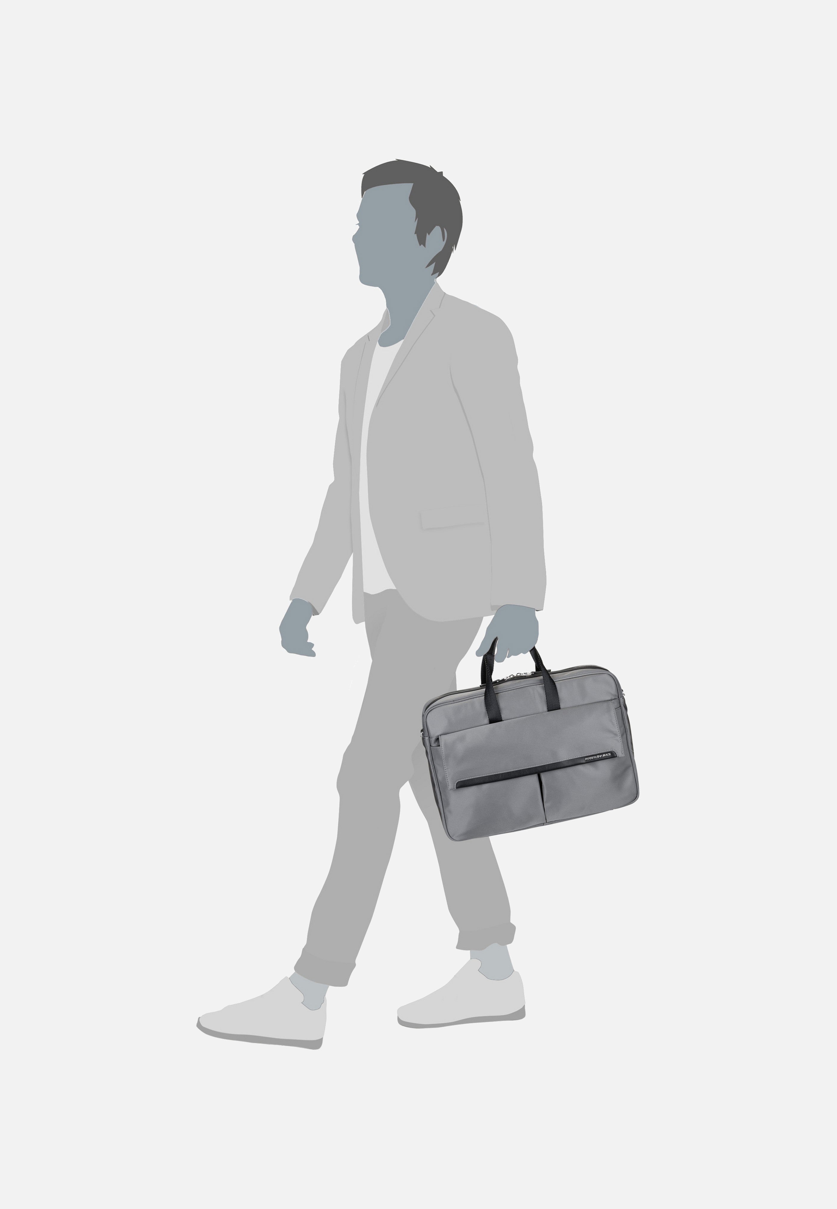 Mandarina Duck - Hunter Urban HWC01 Smoked Pearl - Briefcase | Neutral-Image