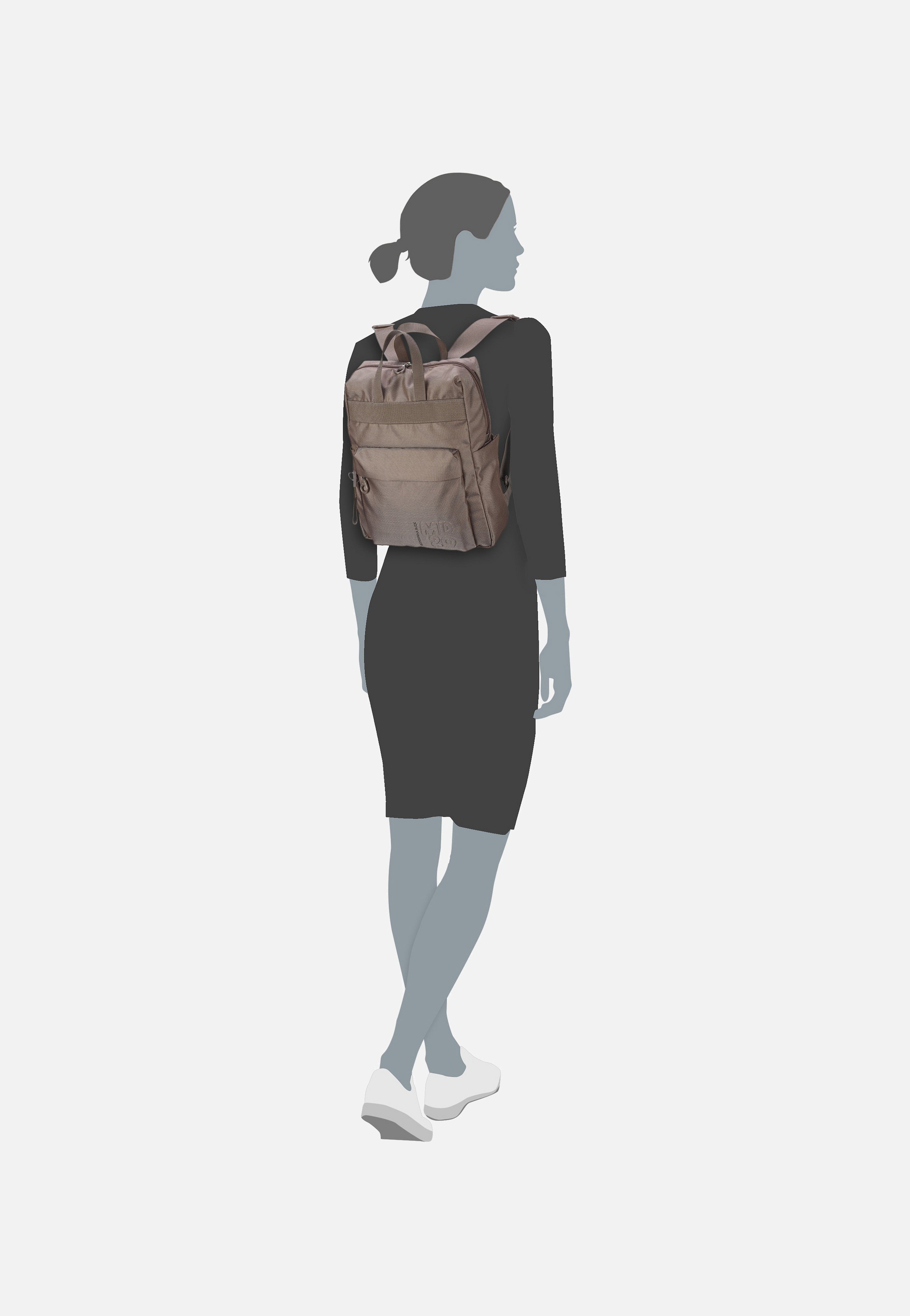Mandarina Duck - MD20 QMT17 Taupe - Backpack | Women-Image