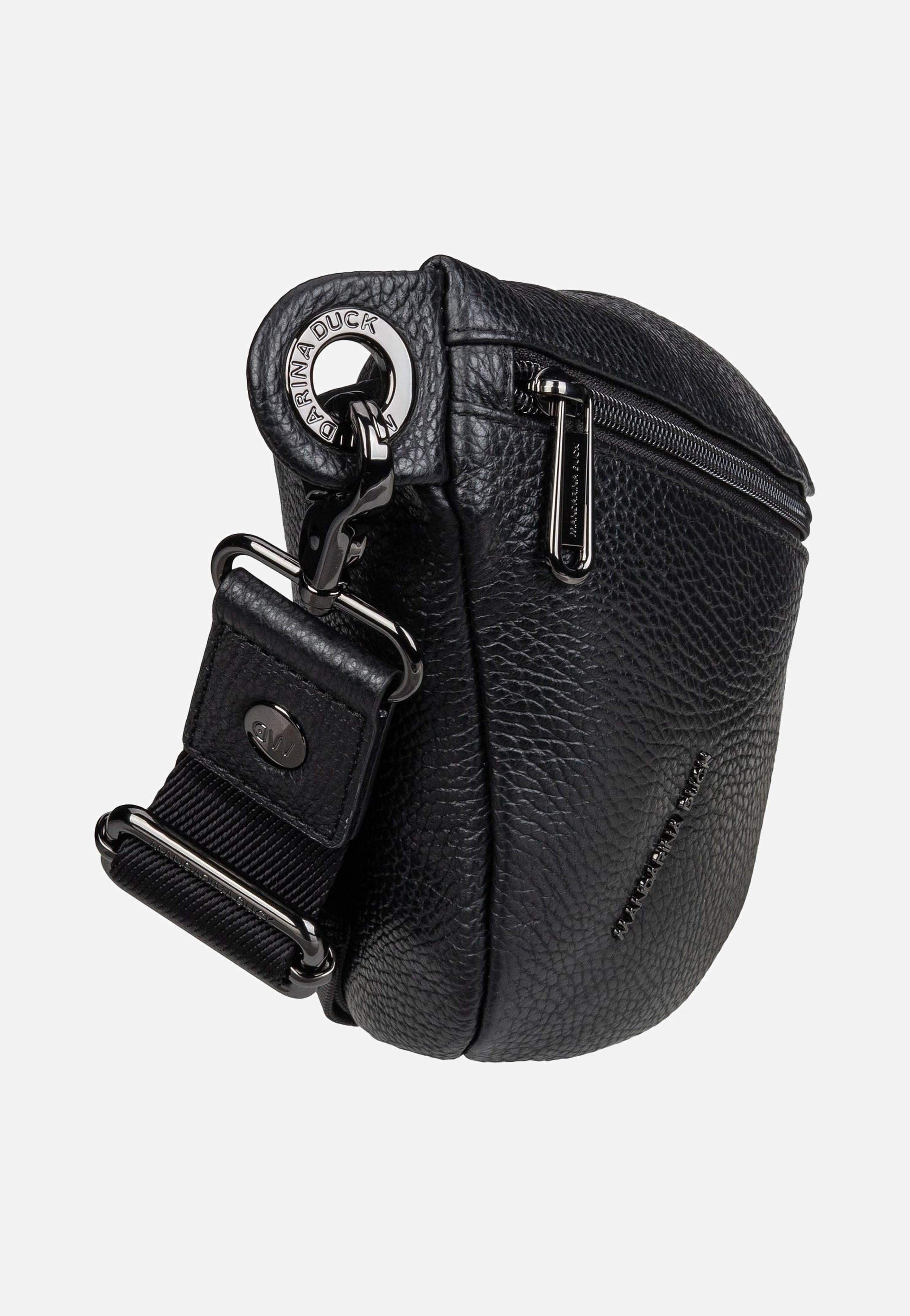 Mandarina Duck - Mellow Leather Bum Bag FZT73 Nero - Fanny Pack | Women-Image
