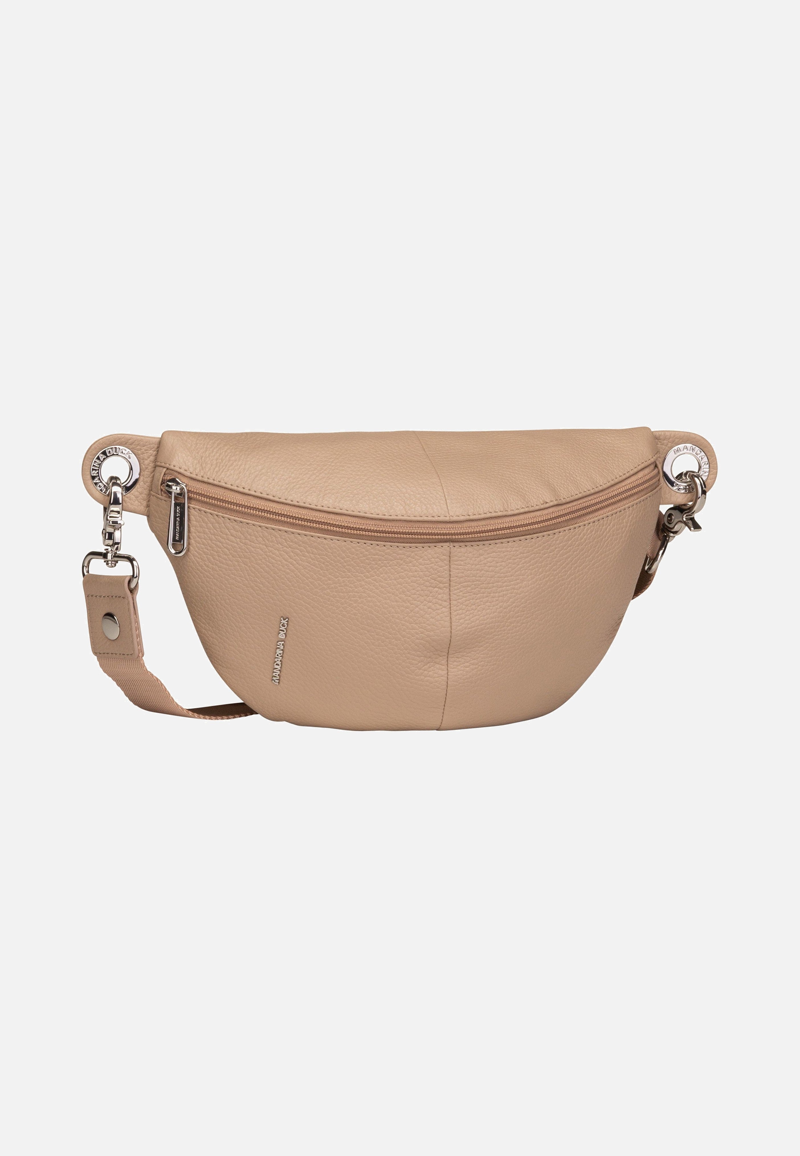 Mandarina Duck Mellow Leather Bum Bag FZT73 Warm Taupe Fanny Pack