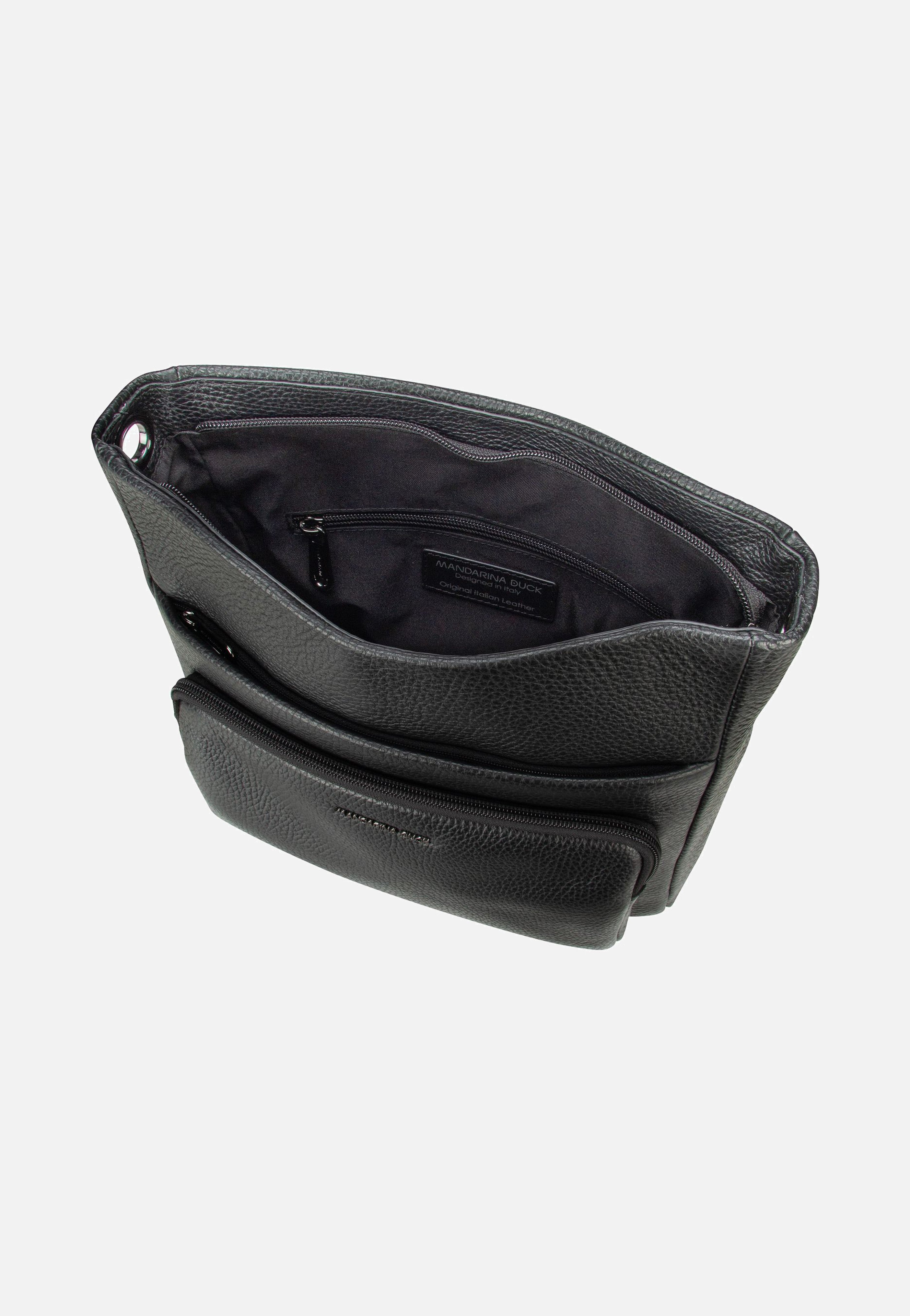 Mandarina Duck Mellow Leather FZT10 Nero Crossbody Bag