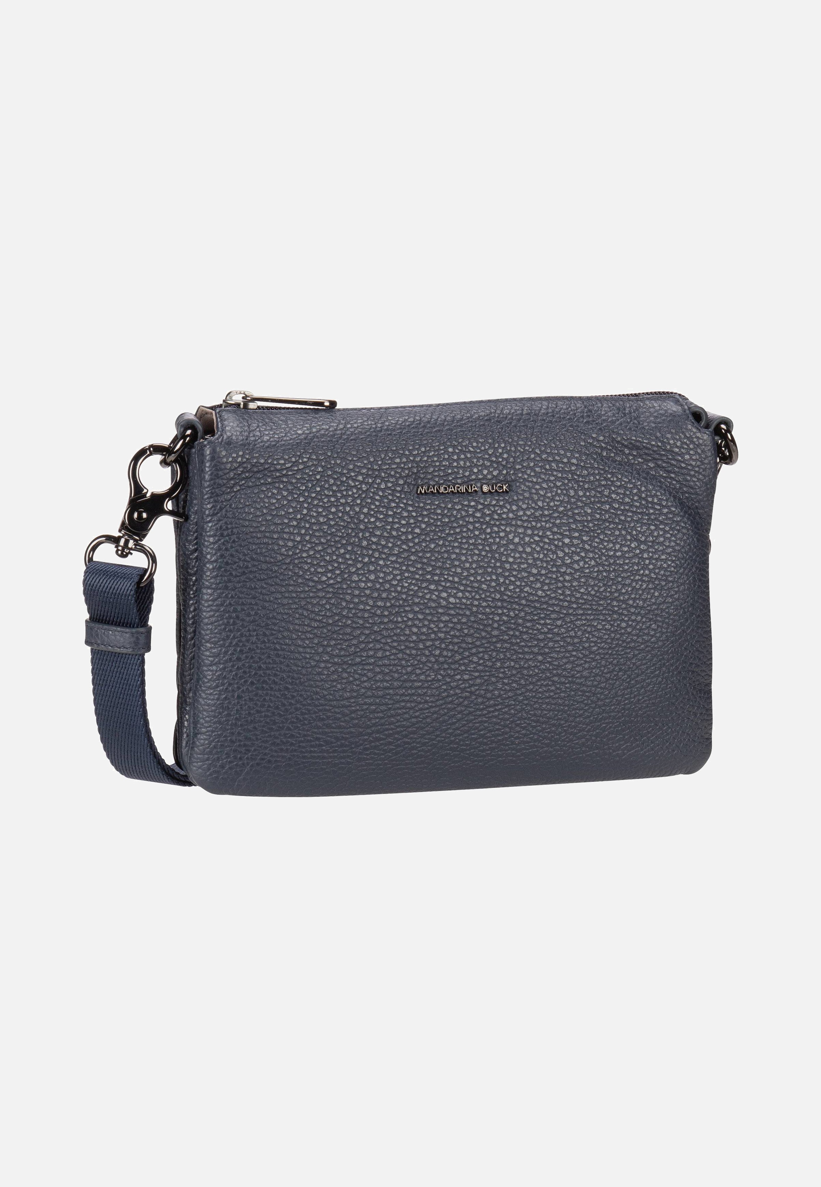Mandarina Duck - Mellow Leather Pochette FZT82 Dress Blue - Shoulder Bag | Women-Image