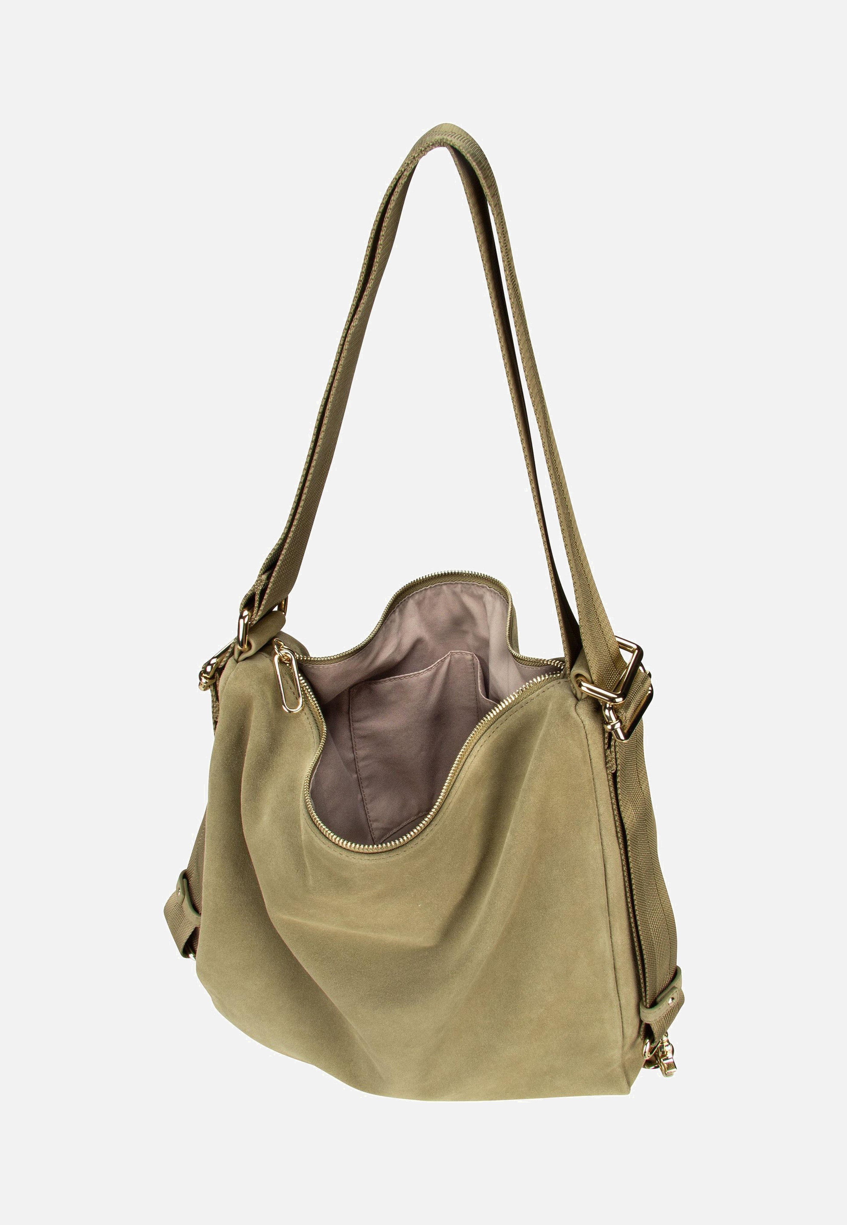 Mandarina Duck - Mellow Velvet Hobo LWT72 Aloe - Backpack | Women-Image