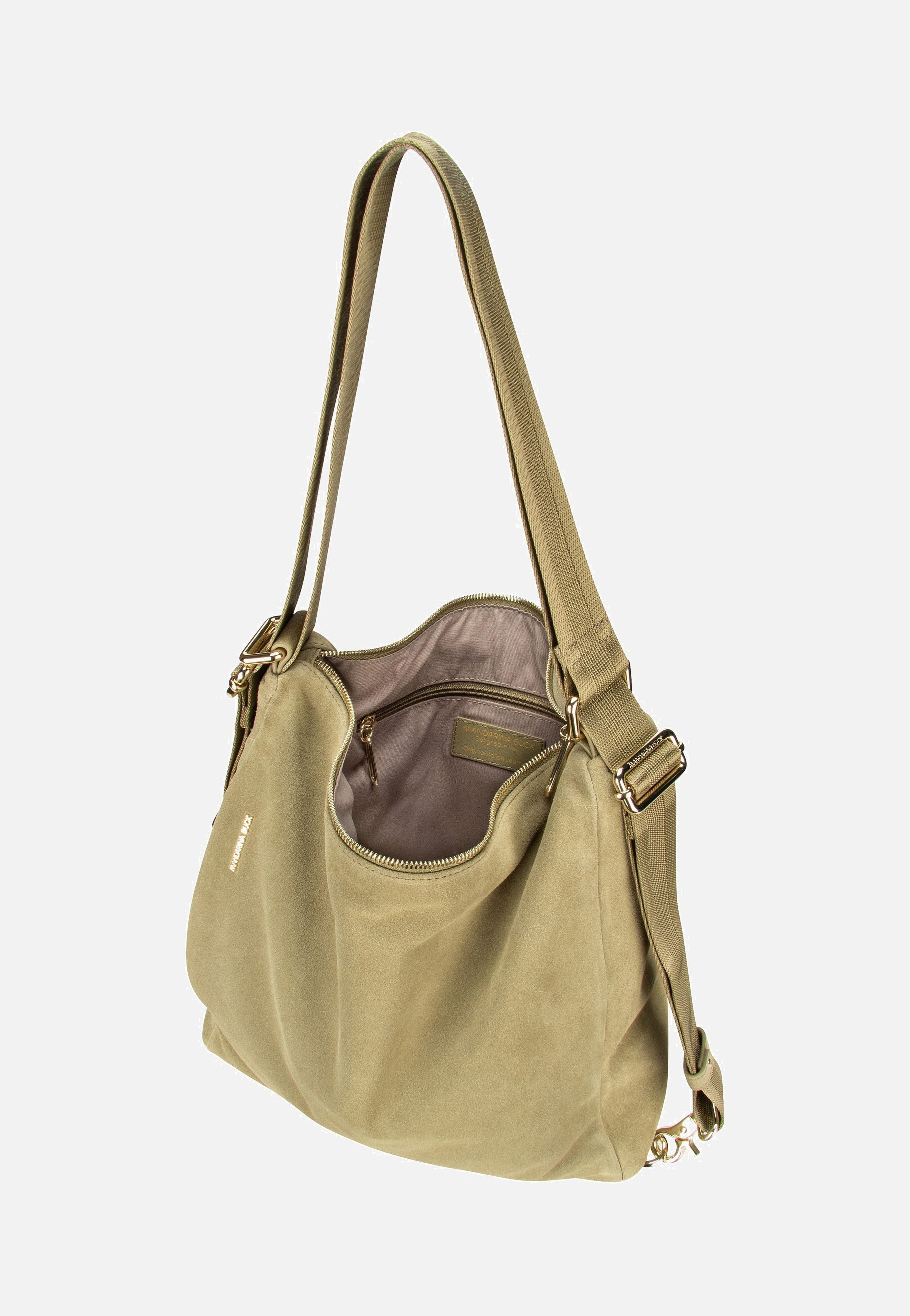 Mandarina Duck - Mellow Velvet Hobo LWT72 Aloe - Backpack | Women-Image