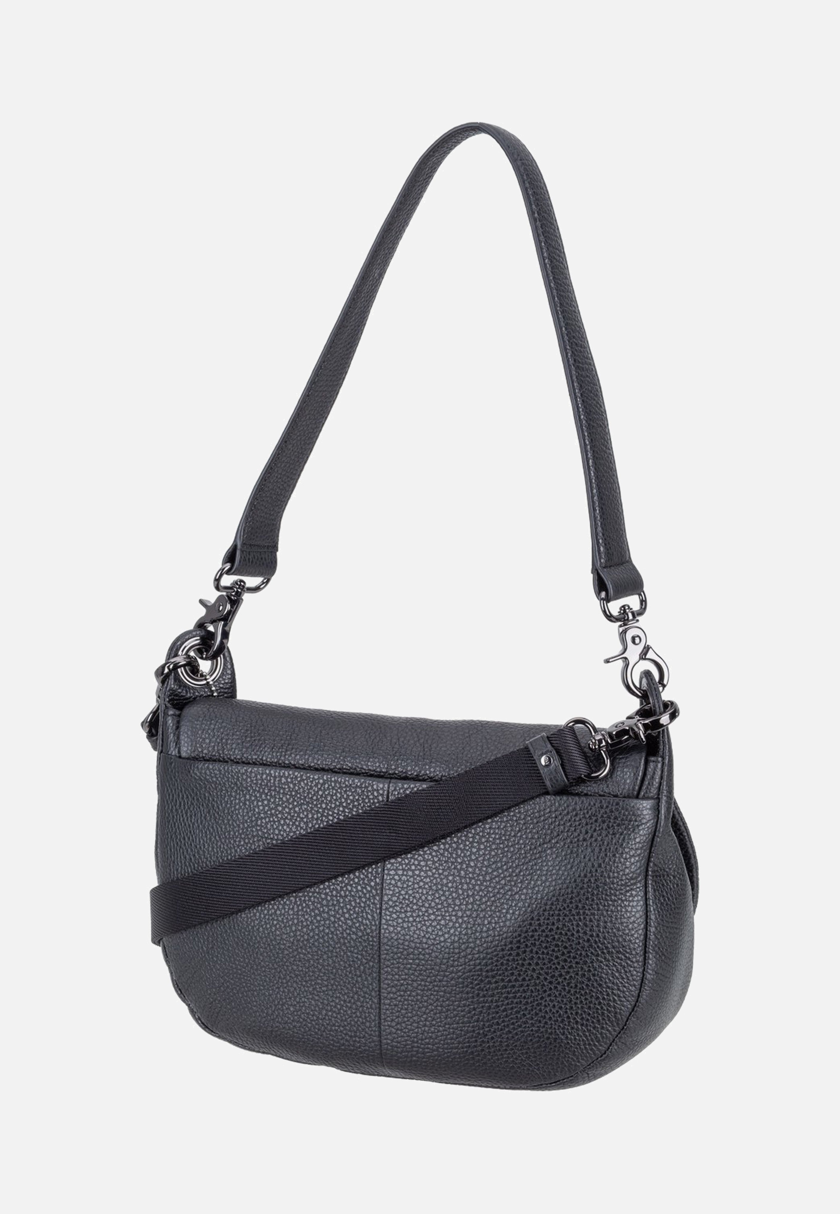 Mandarina Duck Mellow Leather Soft Hunting FZTA9 Nero Shoulder Bag