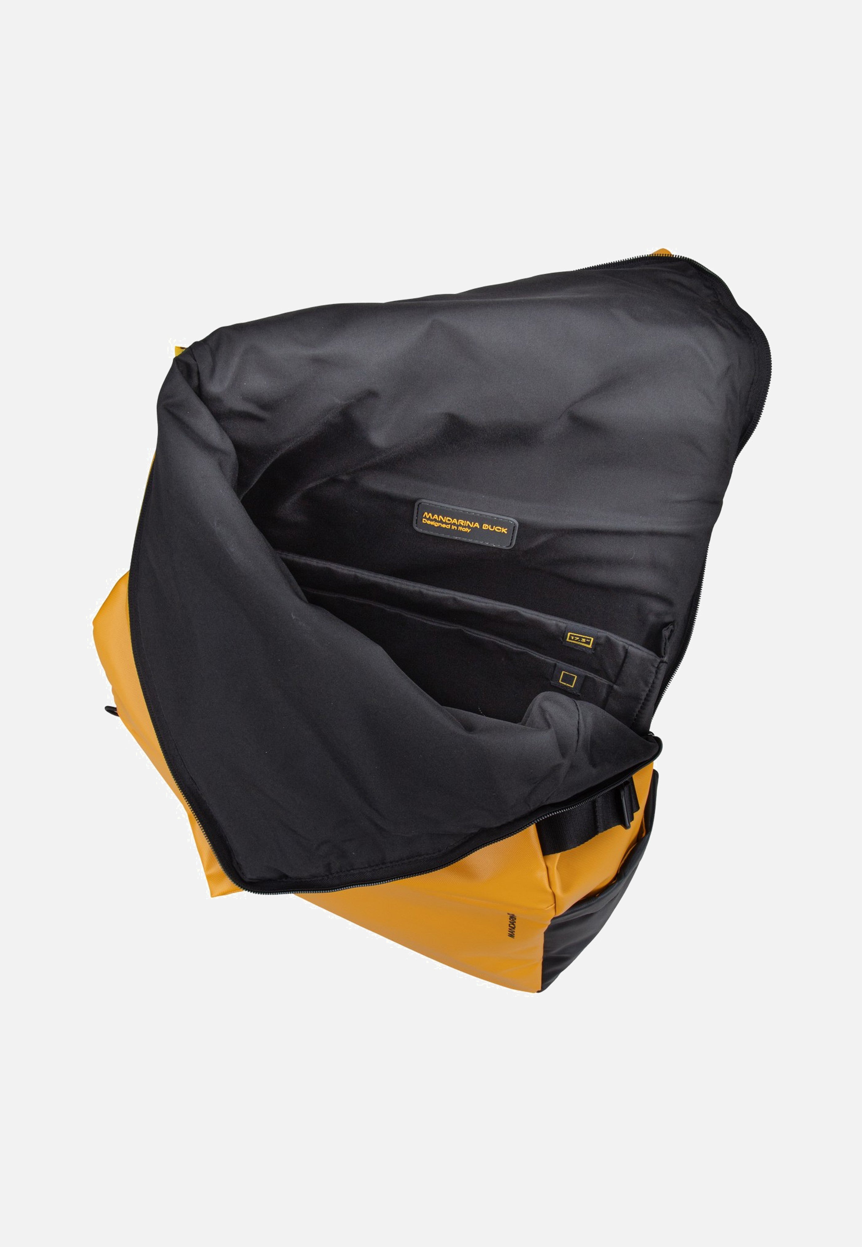Mandarina Duck Eco Coated OST06 Duck Yellow Travel Backpack
