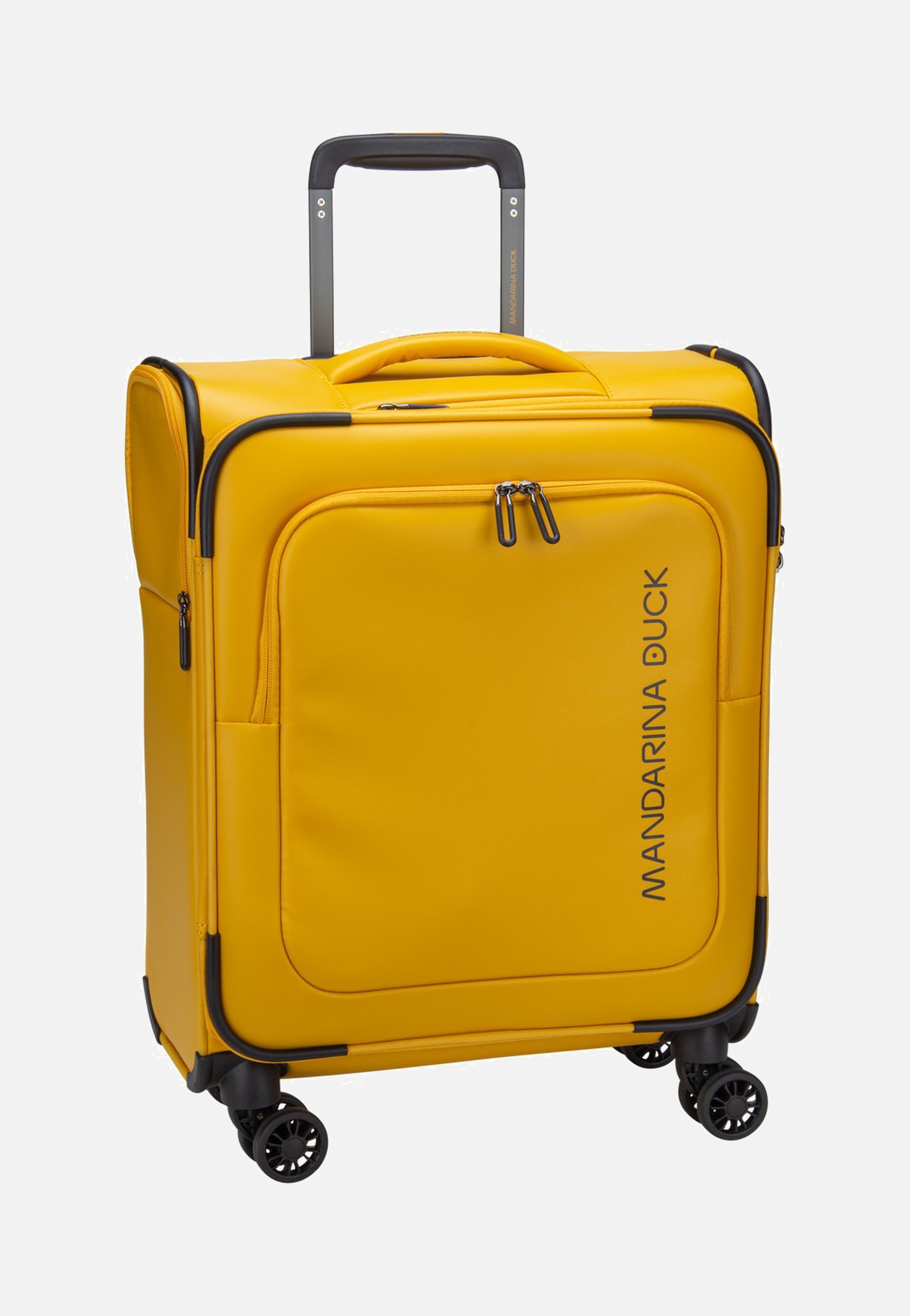 Mandarina Duck Eco Coated OSV01 Duck Yellow Suitcase