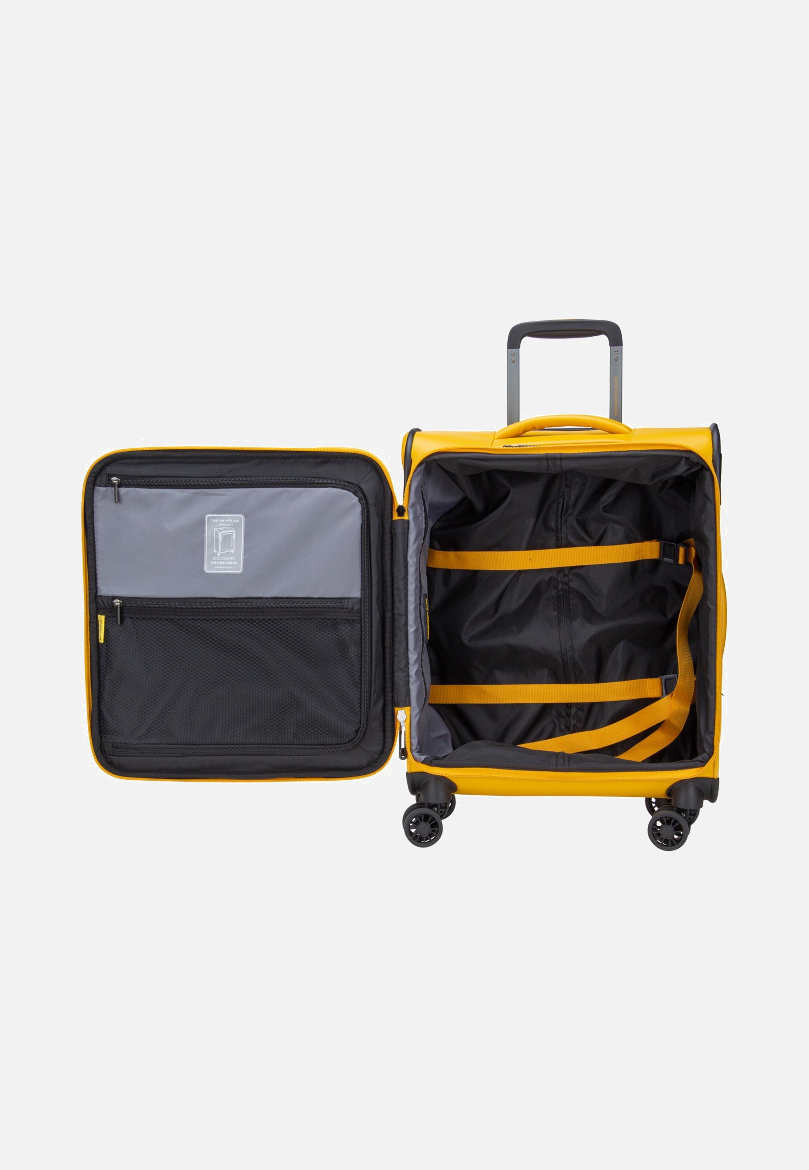 Mandarina Duck Eco Coated OSV01 Duck Yellow Suitcase