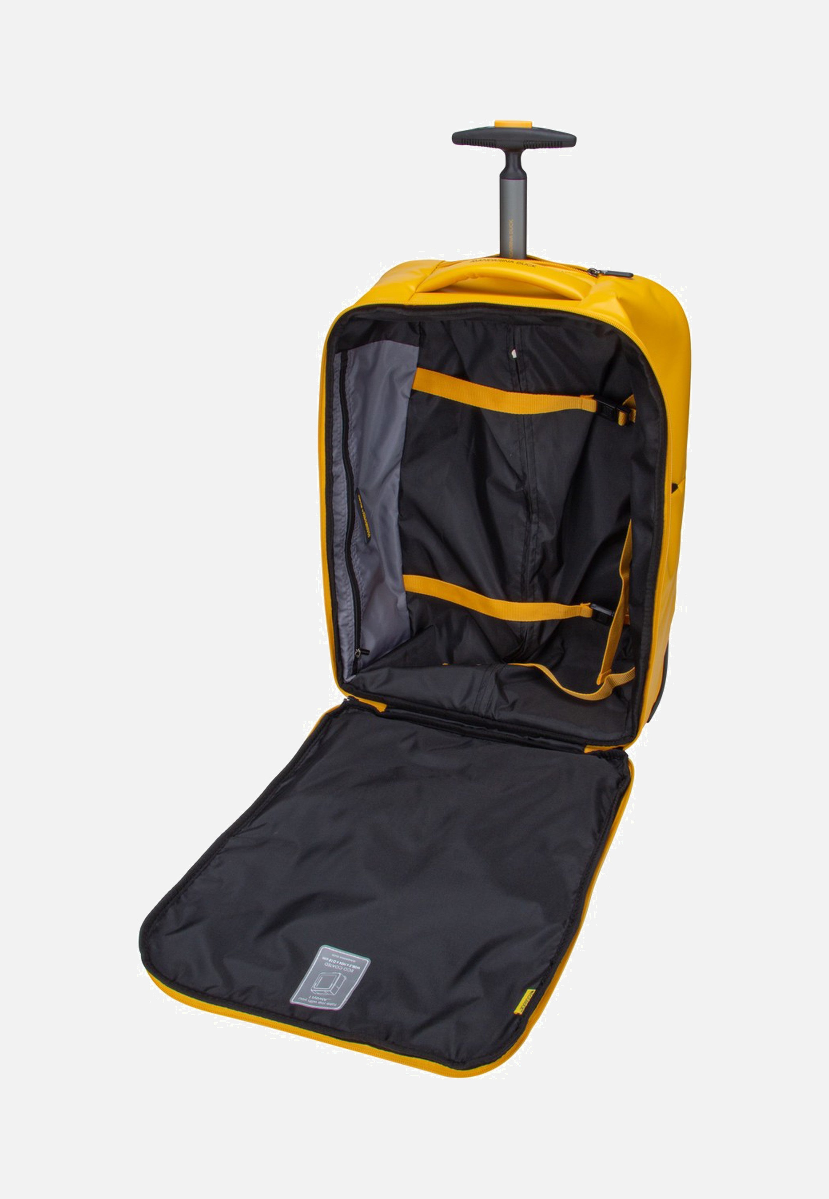 Mandarina Duck Eco Coated OSV06 Duck Yellow Backpack Trolley