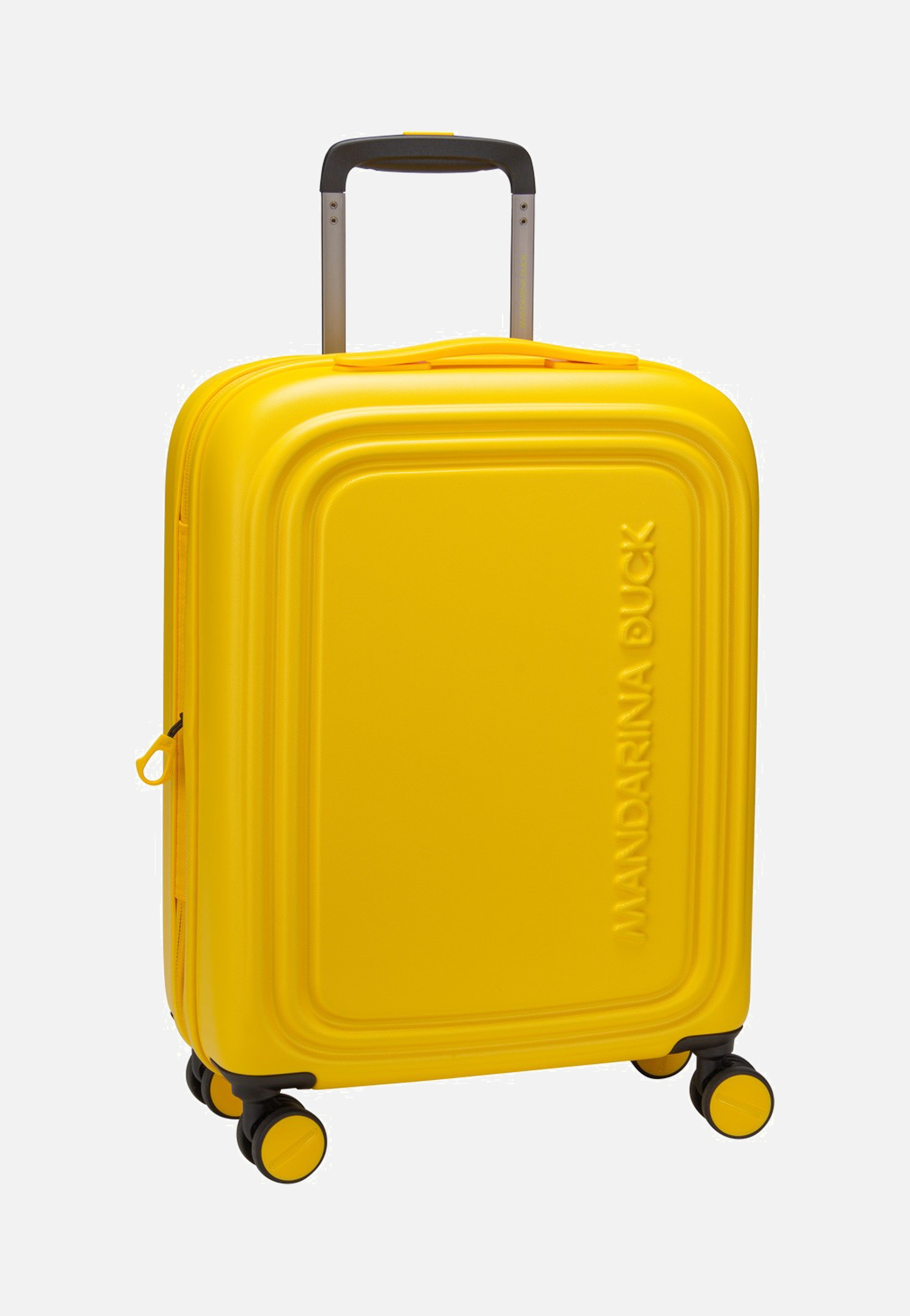 Mandarina Duck Logoduck + Cabin Exp SZV24 Duck Yellow Suitcase