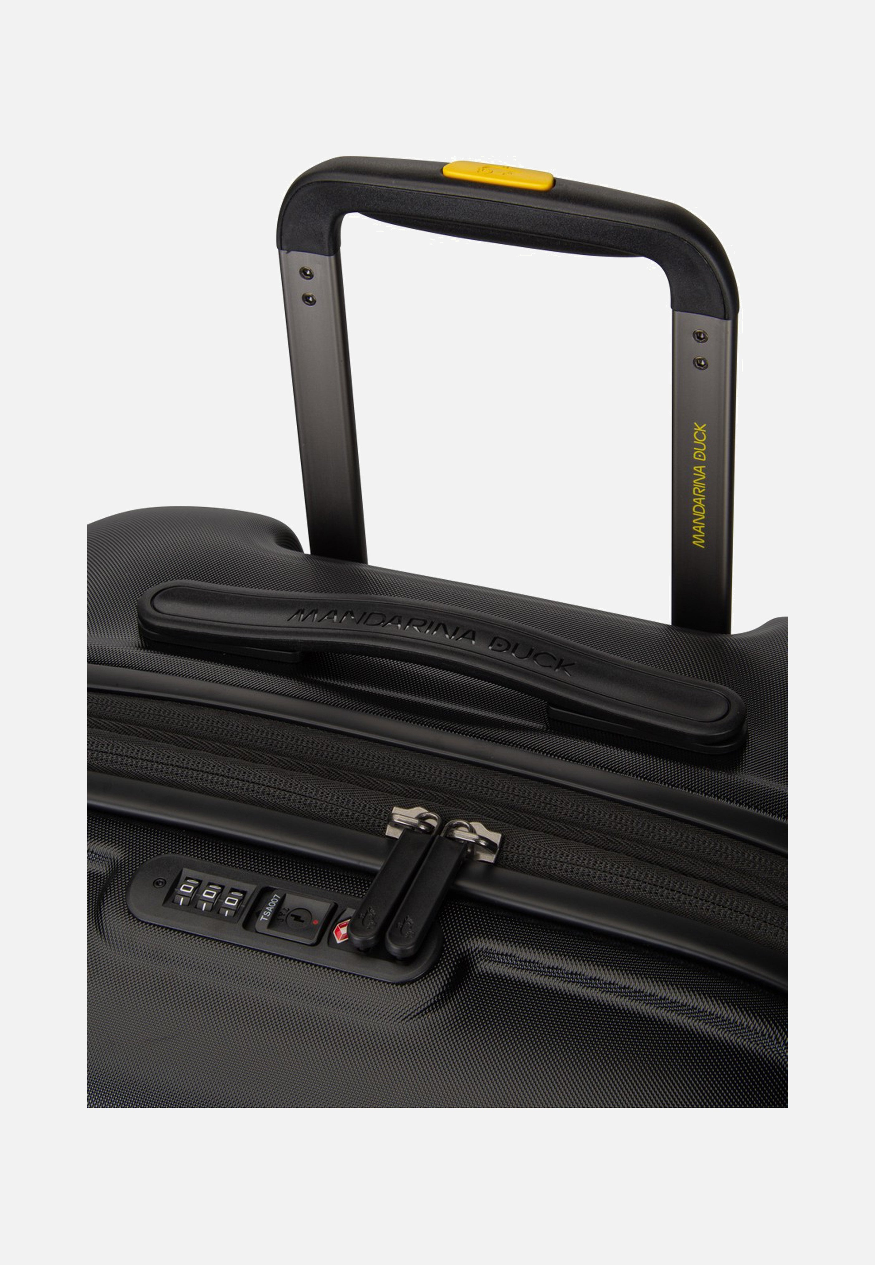 Mandarina Duck Logoduck + Trolley Medium Exp Black Suitcase