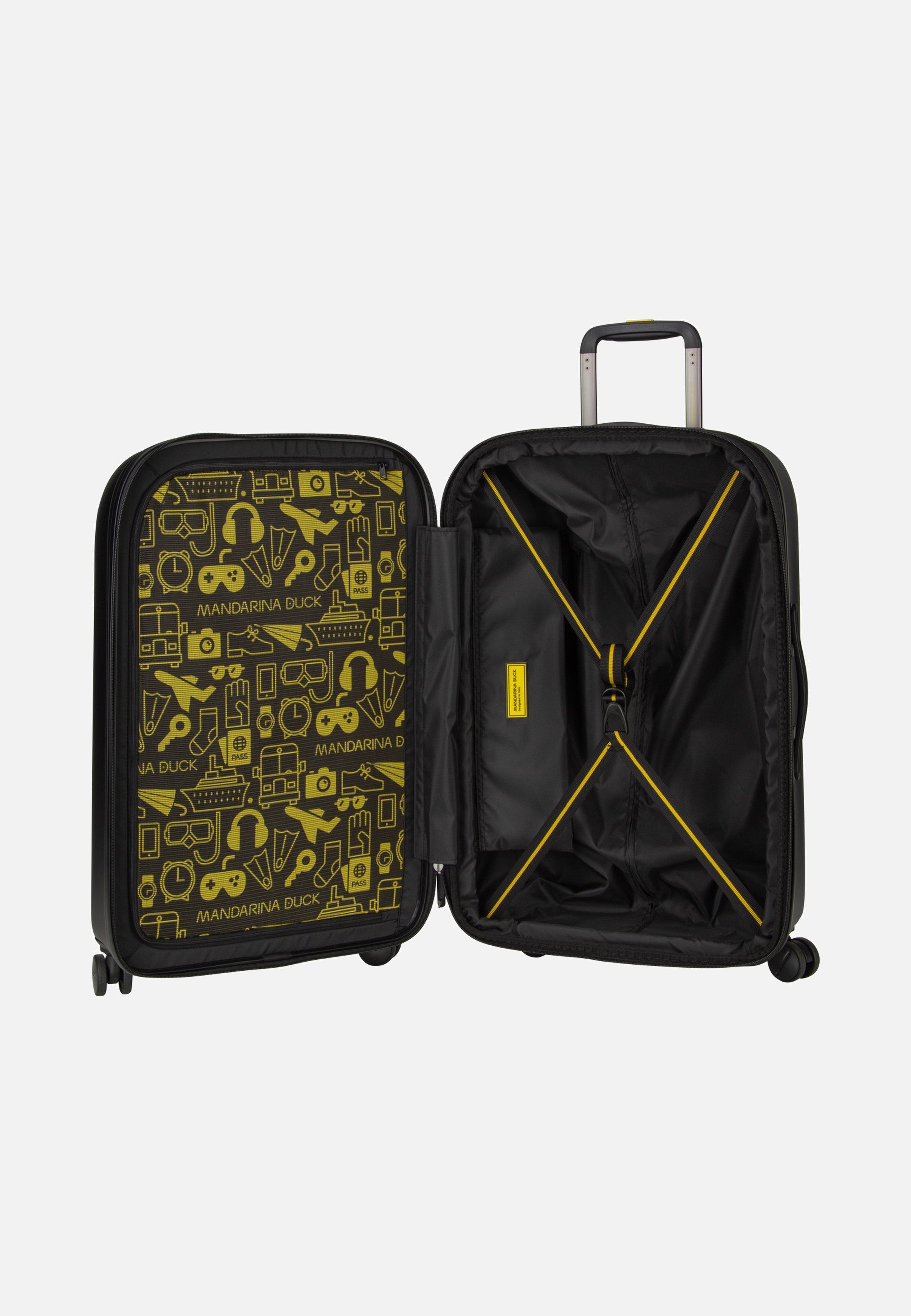 Mandarina Duck Logoduck + Trolley Medium Exp Black Suitcase
