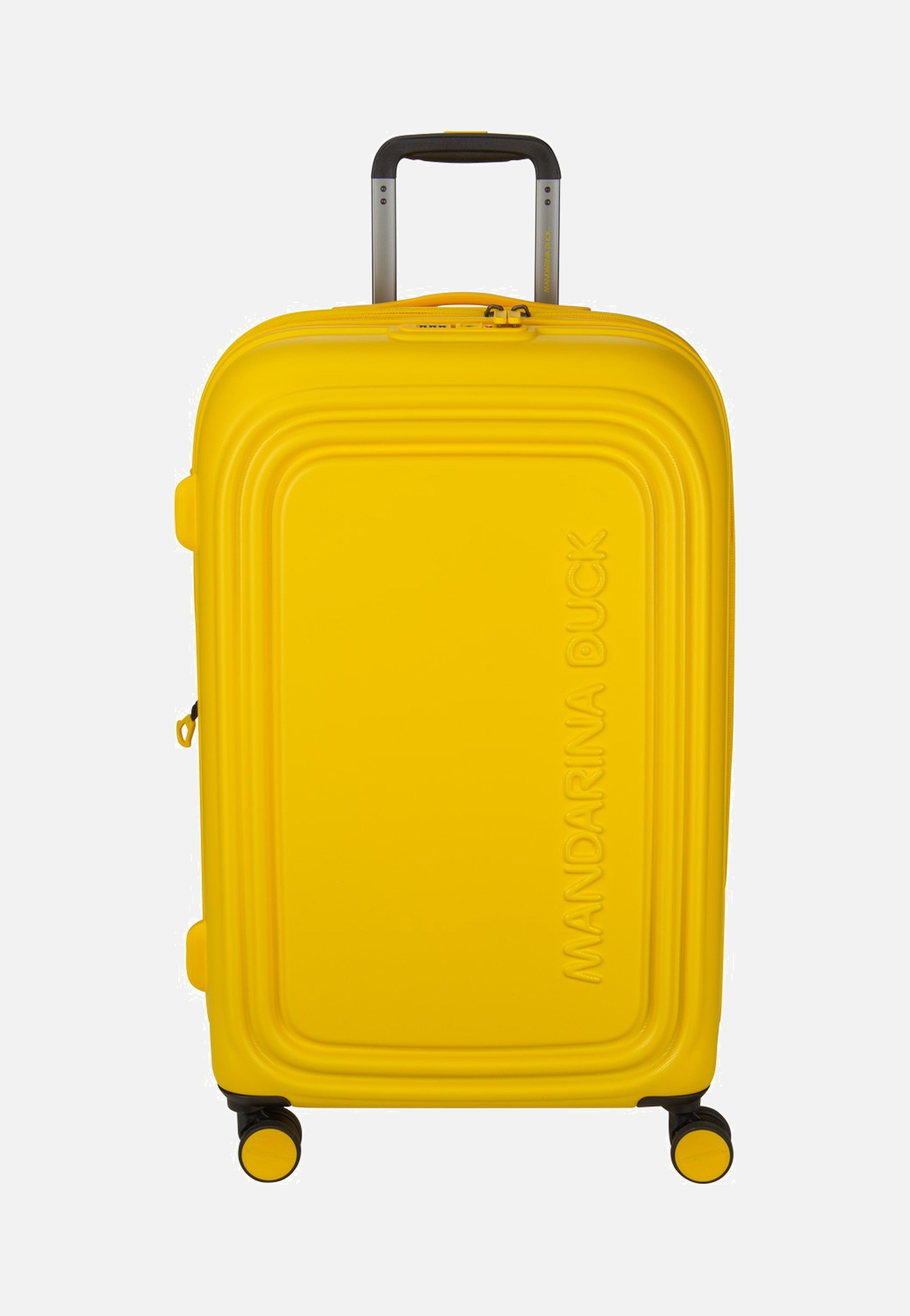 Mandarina Duck Logoduck + Trolley Medium Exp Duck Yellow Suitcase