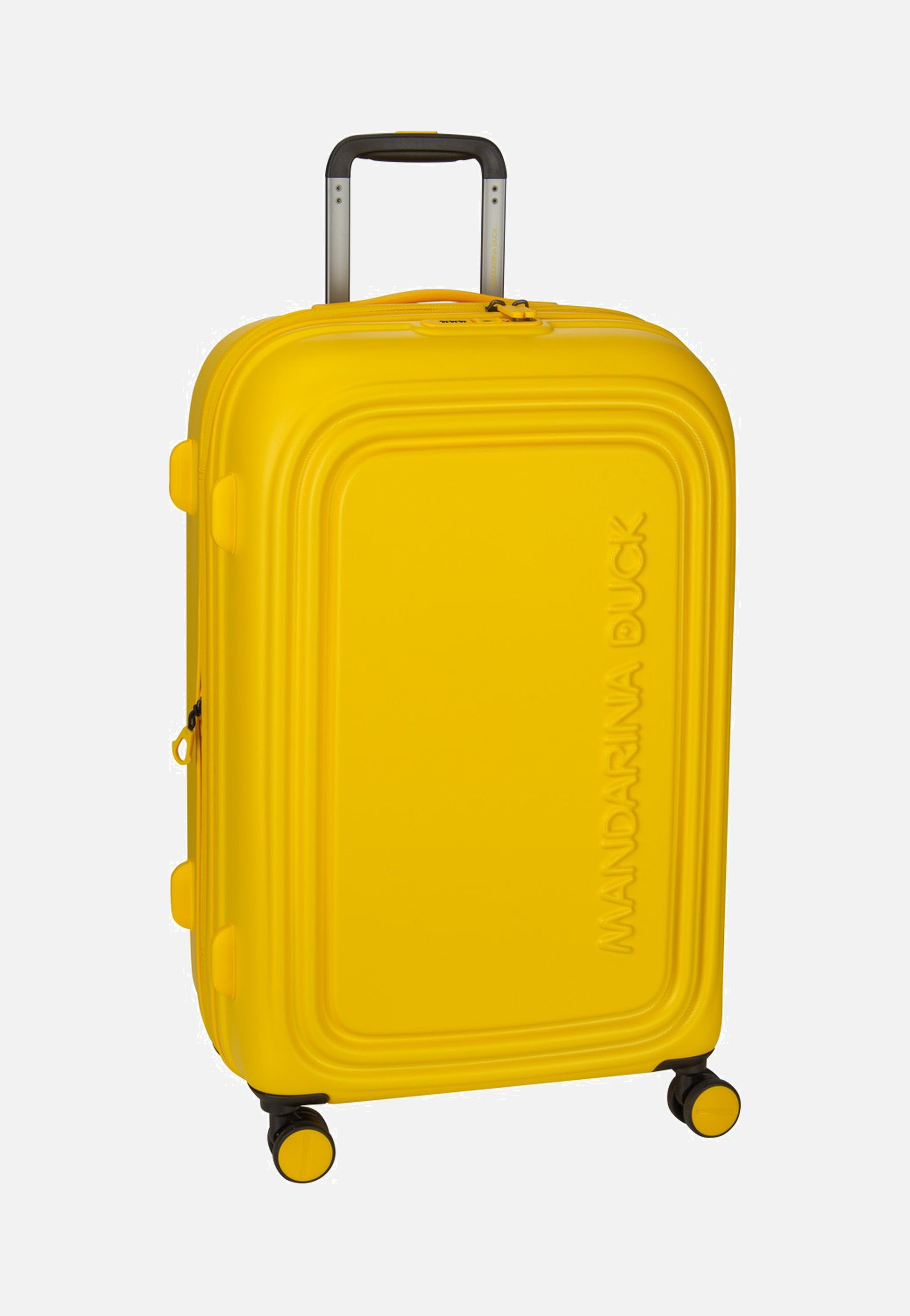 Mandarina Duck Logoduck + Trolley Medium Exp Duck Yellow Suitcase