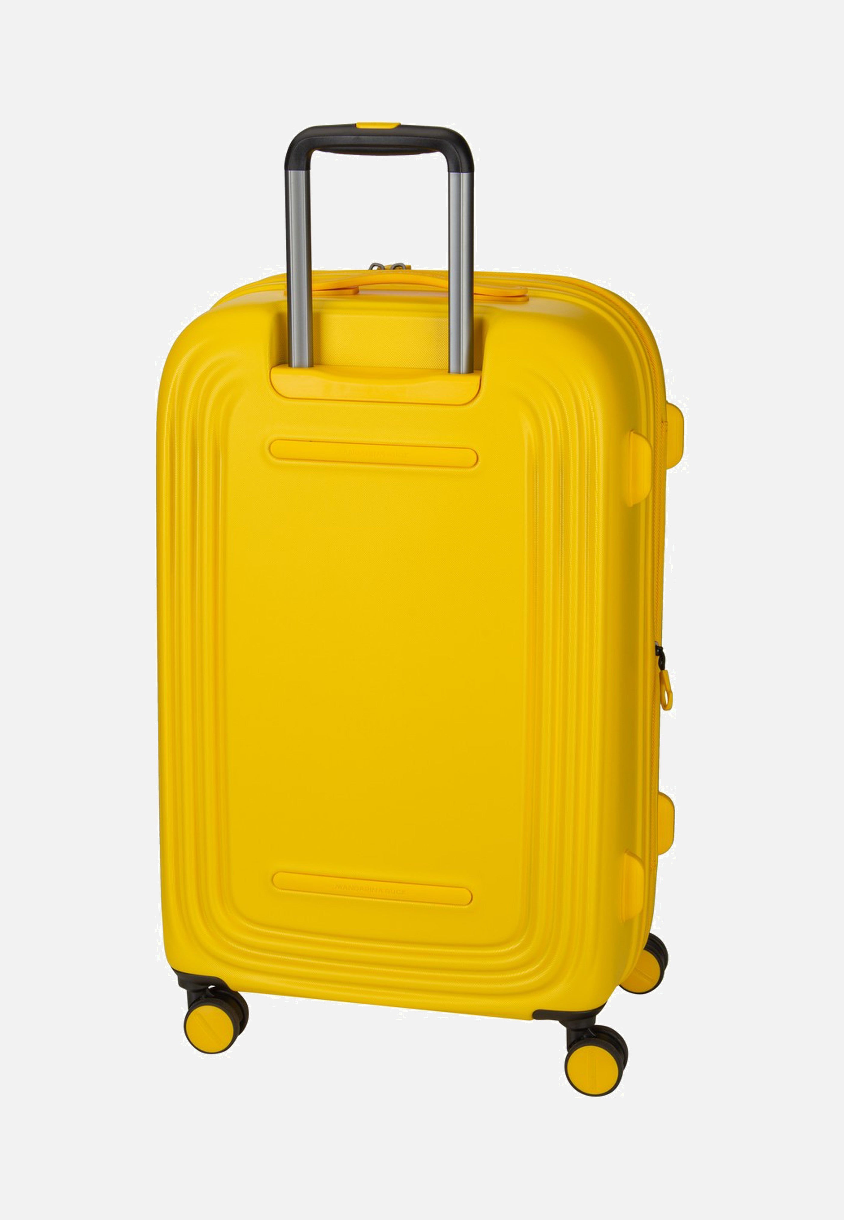Mandarina Duck Logoduck + Trolley Medium Exp Duck Yellow Suitcase