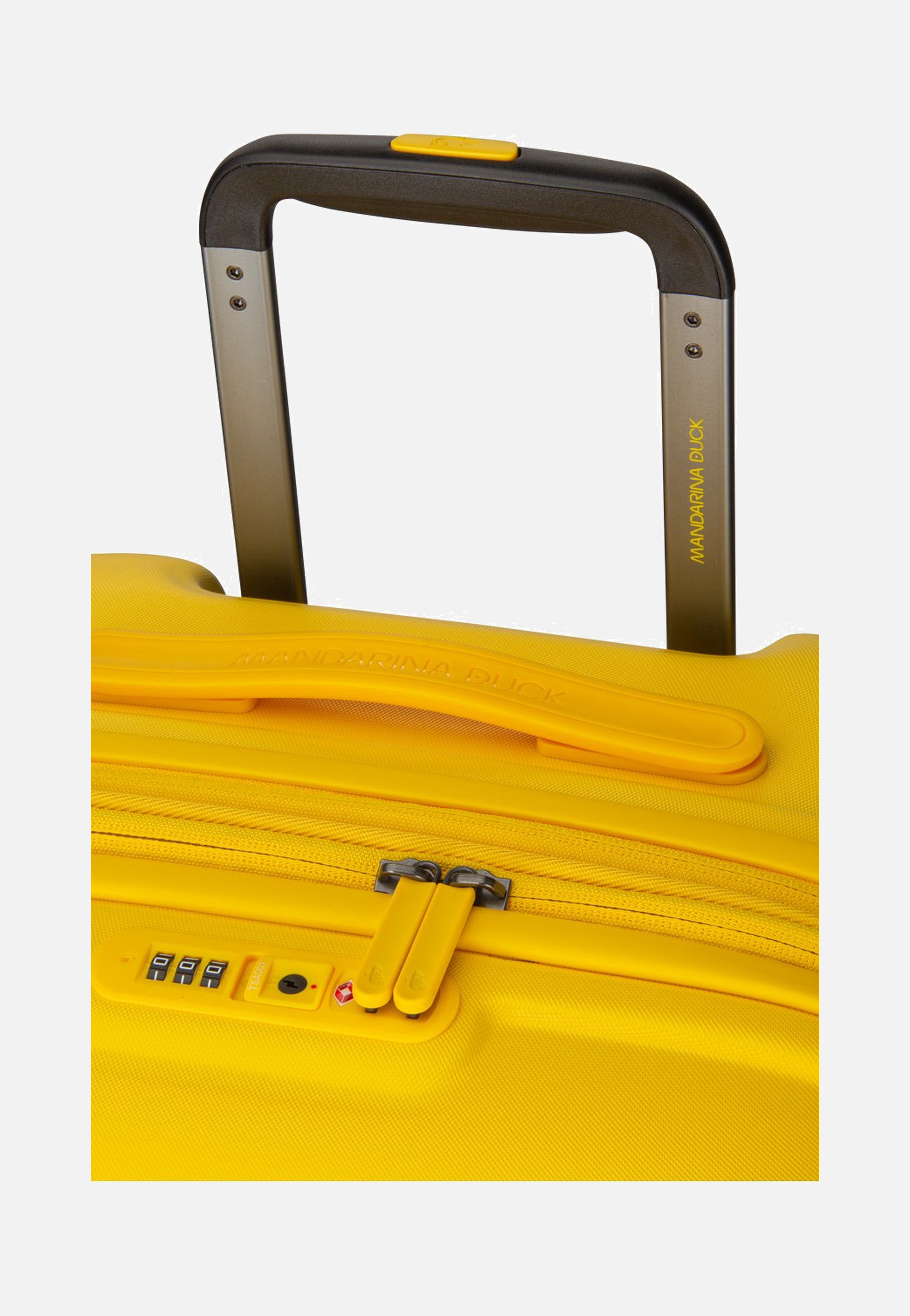 Mandarina Duck Logoduck + Trolley Medium Exp Duck Yellow Suitcase