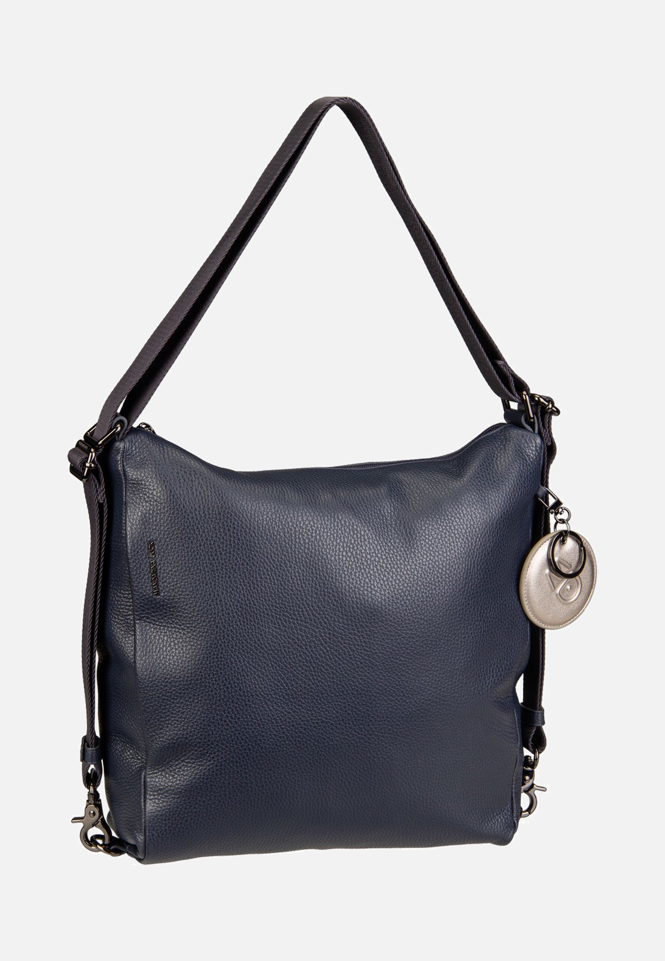 Mandarina Duck Mellow Leather Hobo FZT72 Dress Blue Backpack