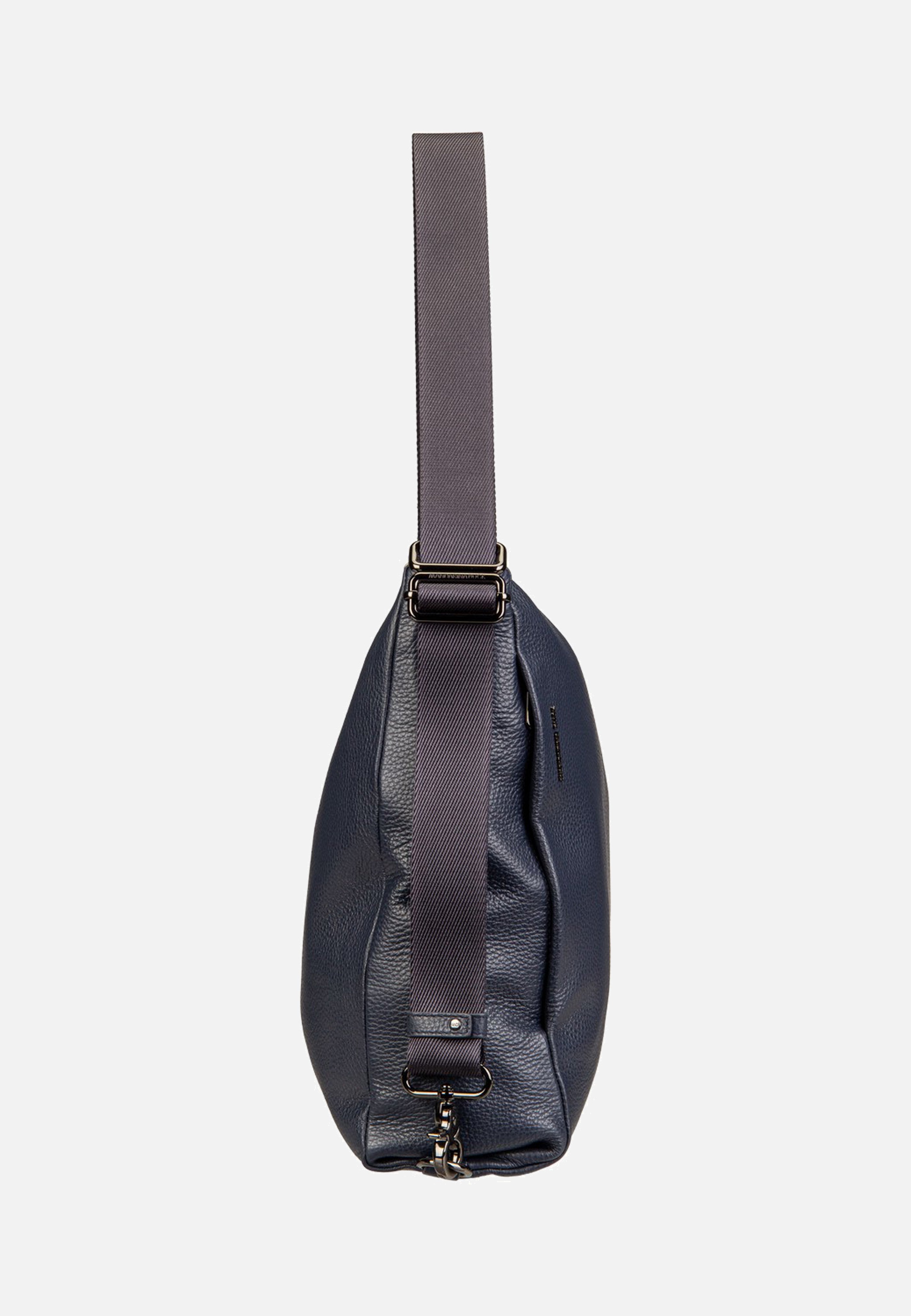 Mandarina Duck Mellow Leather Hobo FZT72 Dress Blue Backpack
