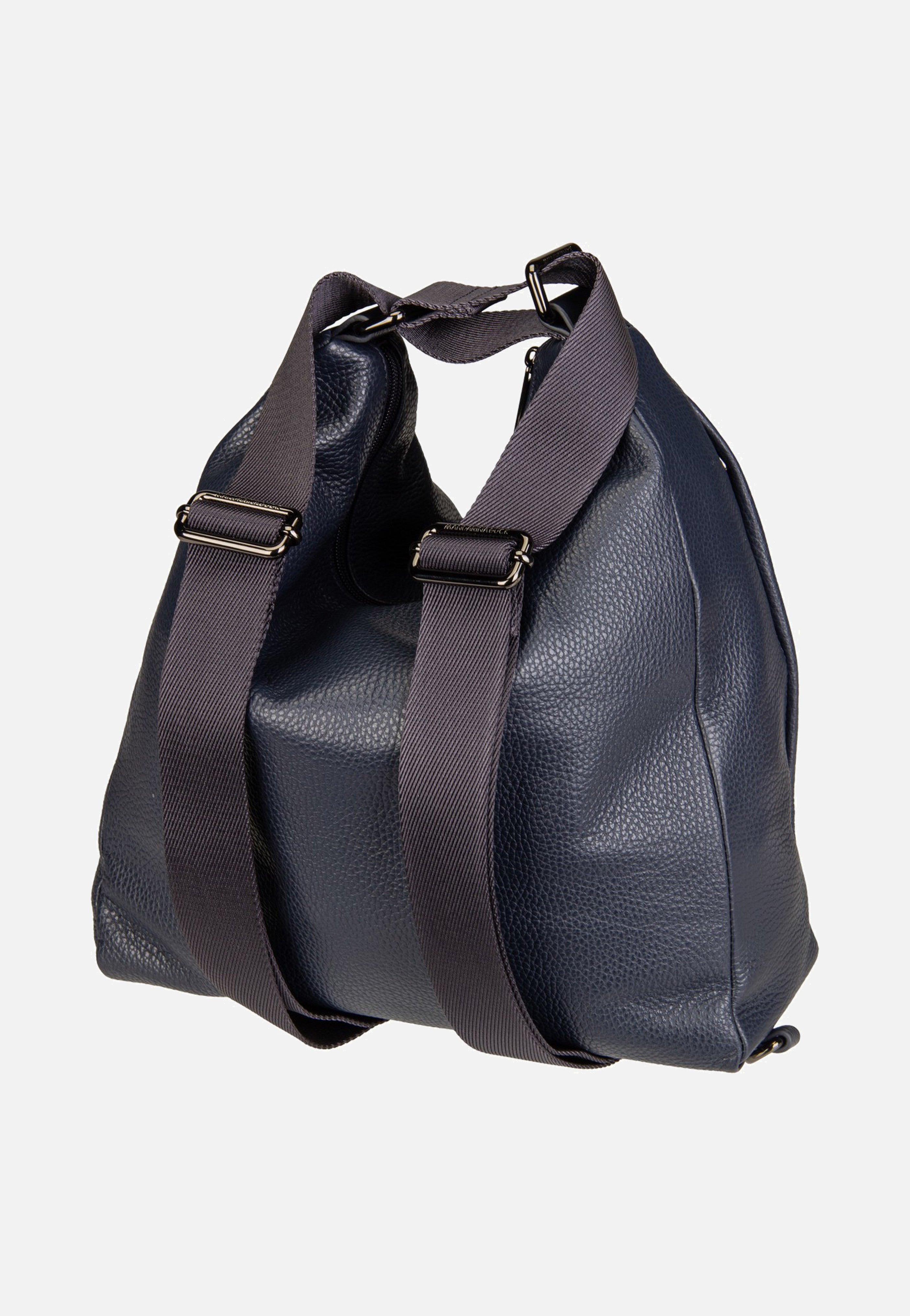 Mandarina Duck Mellow Leather Hobo FZT72 Dress Blue Backpack