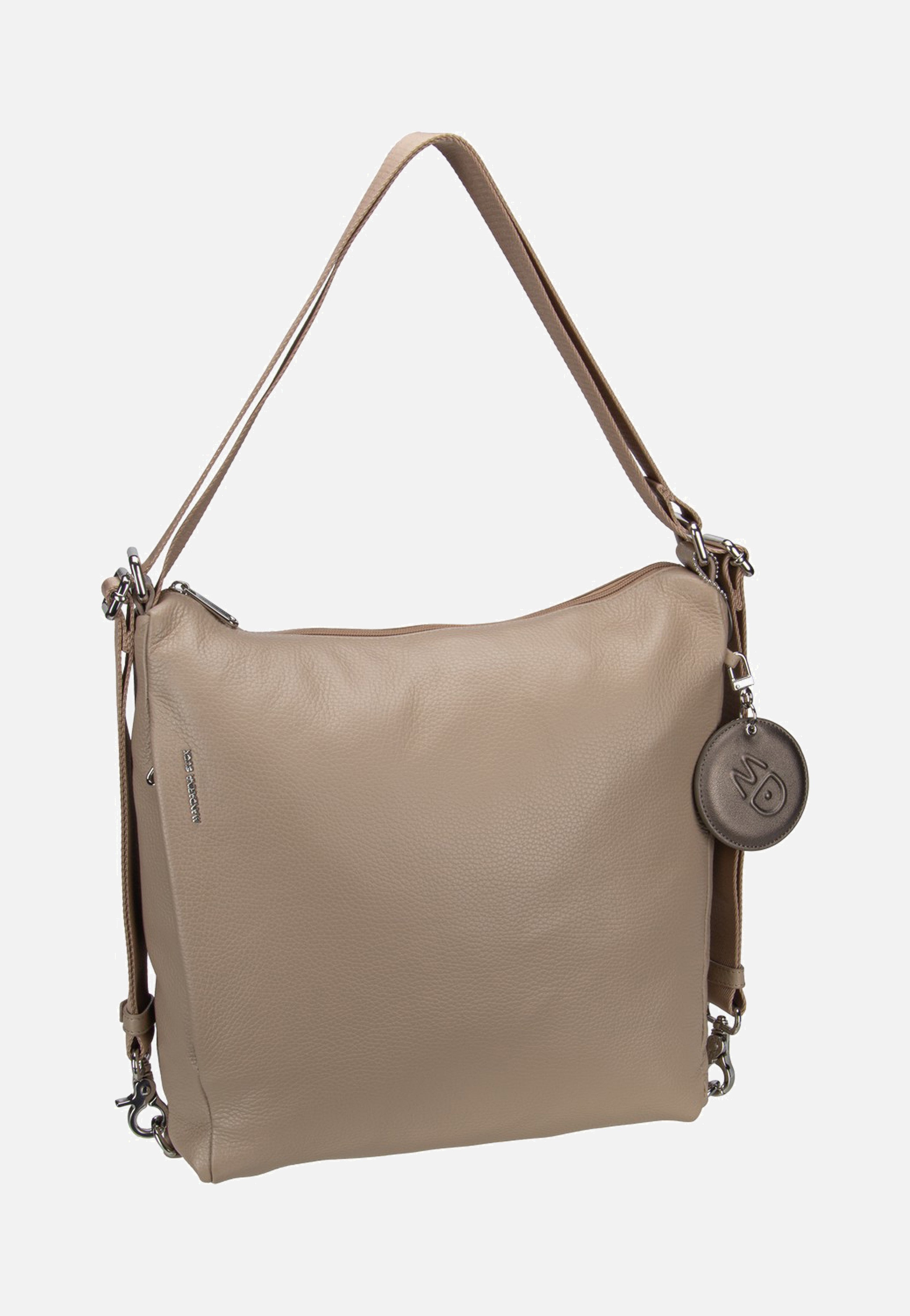 Mandarina Duck - Mellow Leather Hobo FZT72 Warm Taupe - Backpack | Women-Image