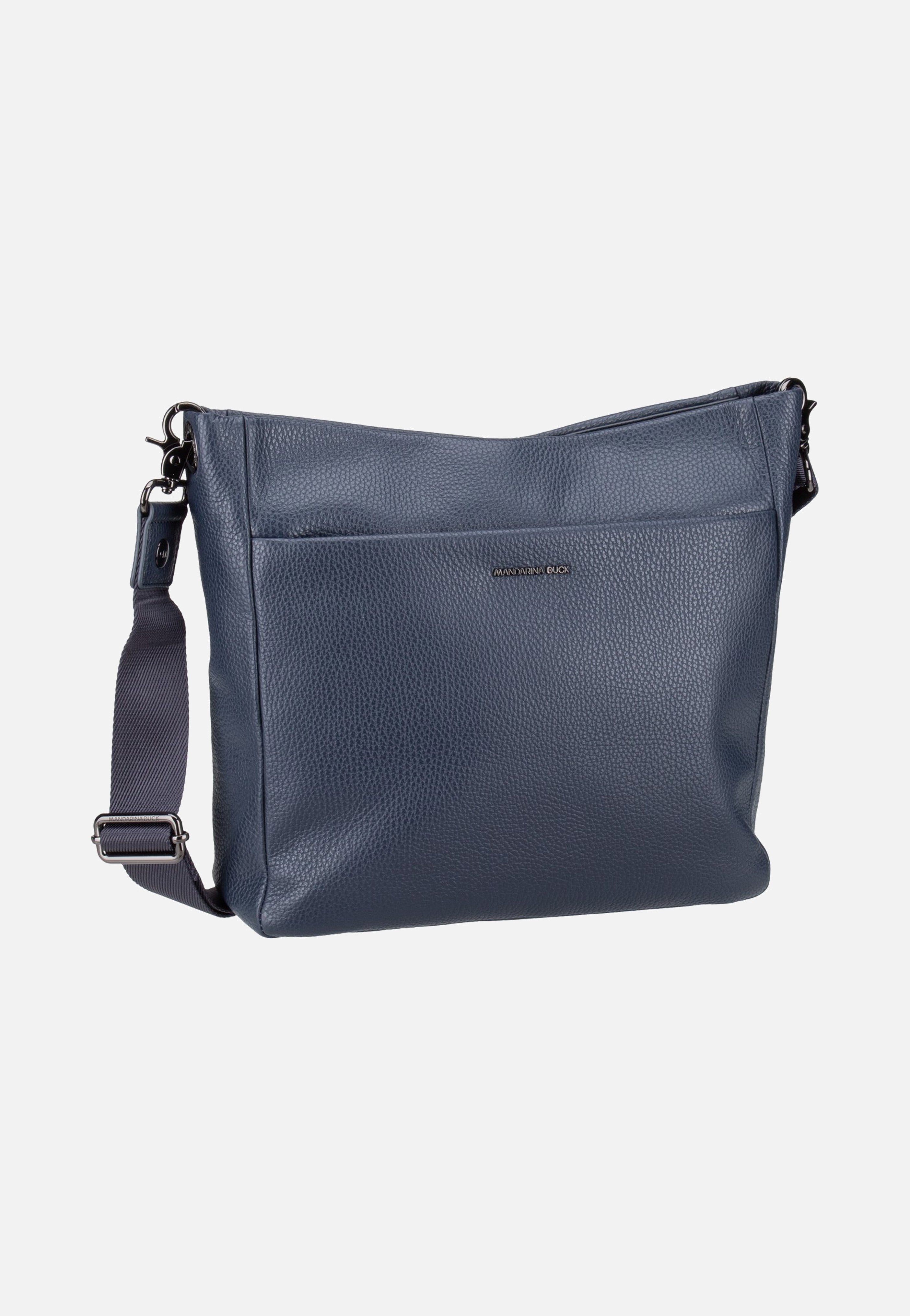 Mandarina Duck - Mellow Leather Large FZT04 Dress Blue - Crossbody Bag | Neutral-Image