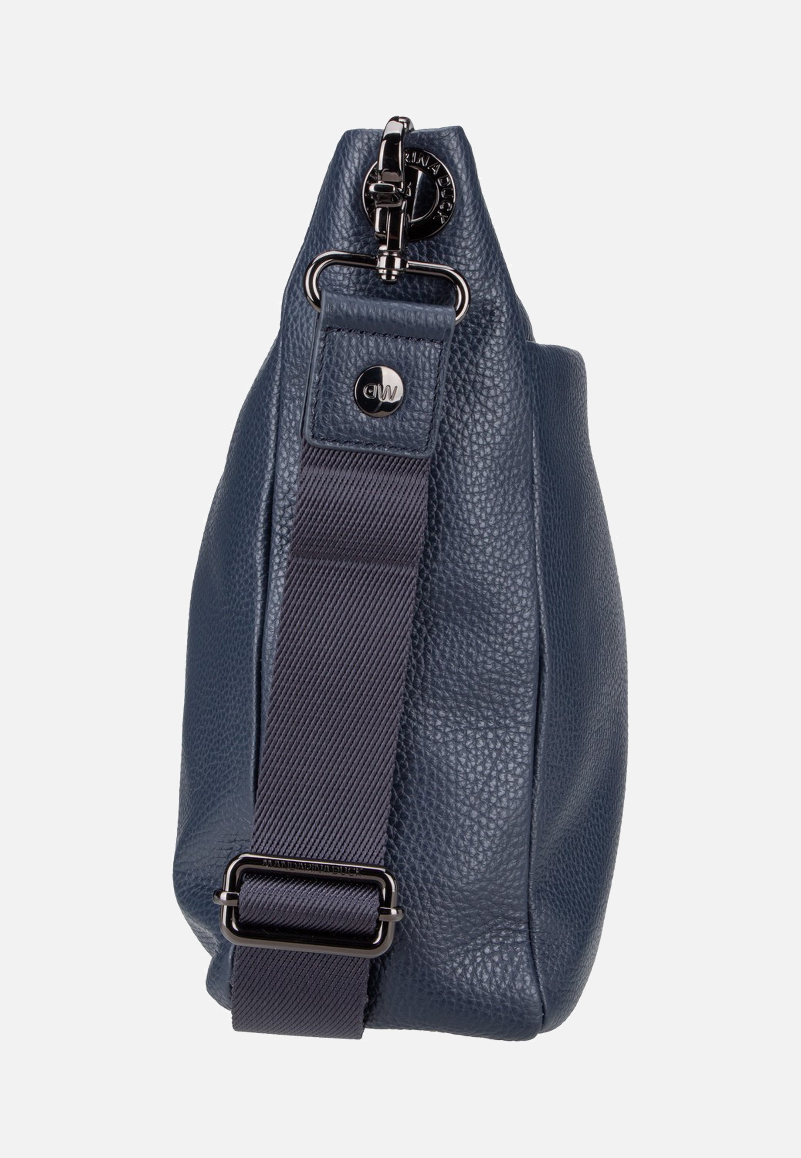 Mandarina Duck - Mellow Leather Large FZT04 Dress Blue - Crossbody Bag | Neutral-Image