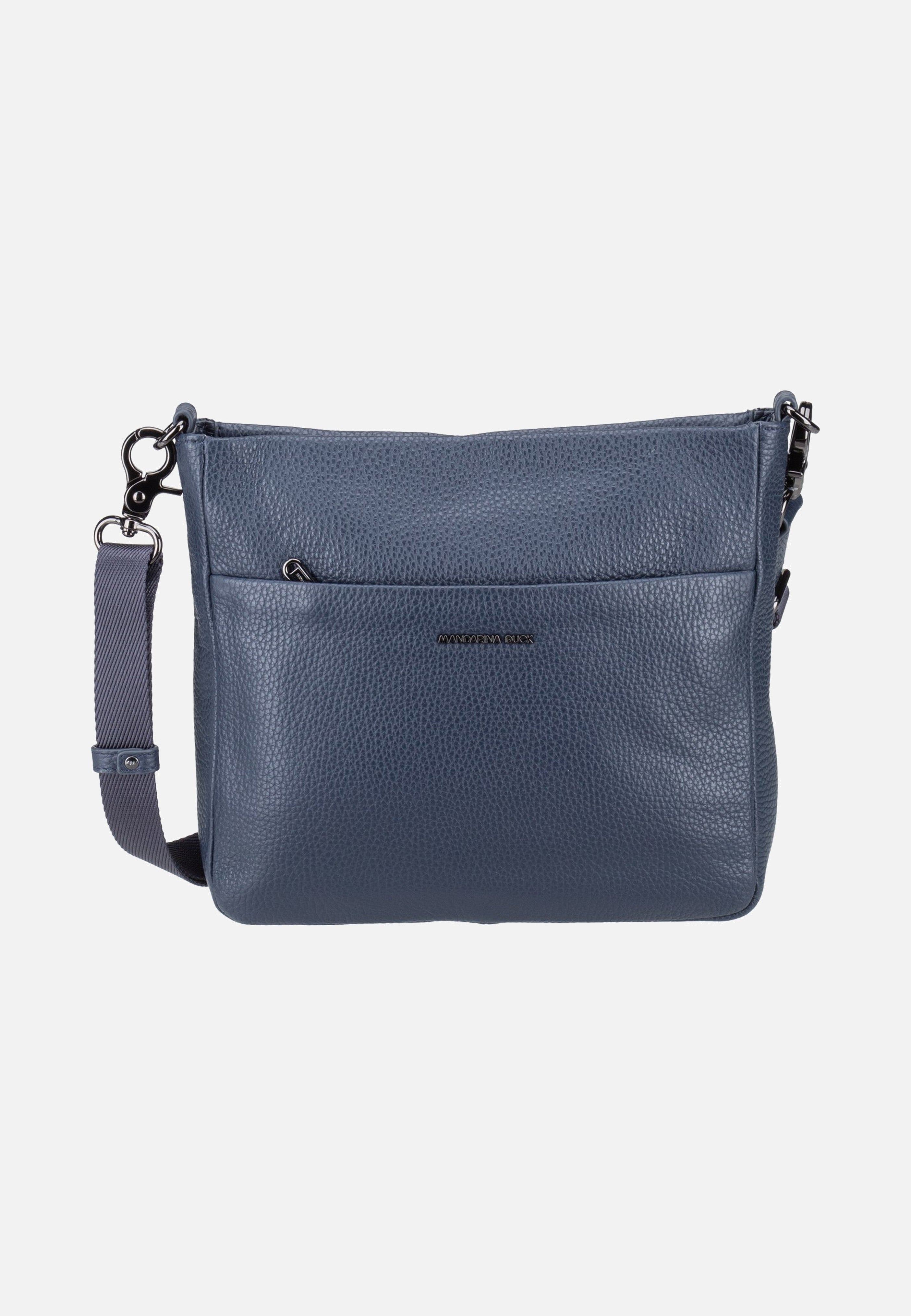 Mandarina Duck Mellow Leather Squared FZT17 Dress Blue Crossbody Bag