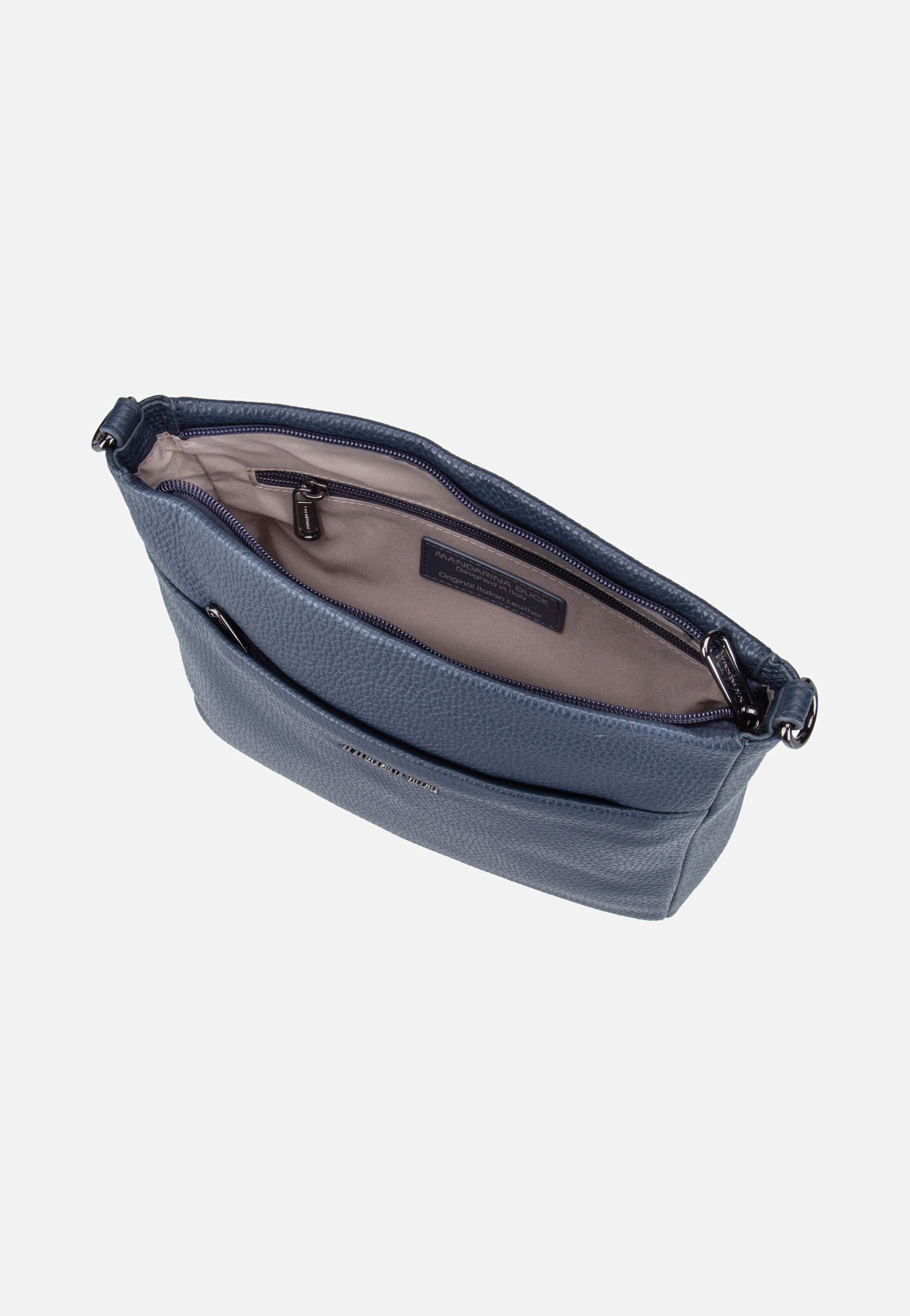 Mandarina Duck Mellow Leather Squared FZT17 Dress Blue Crossbody Bag