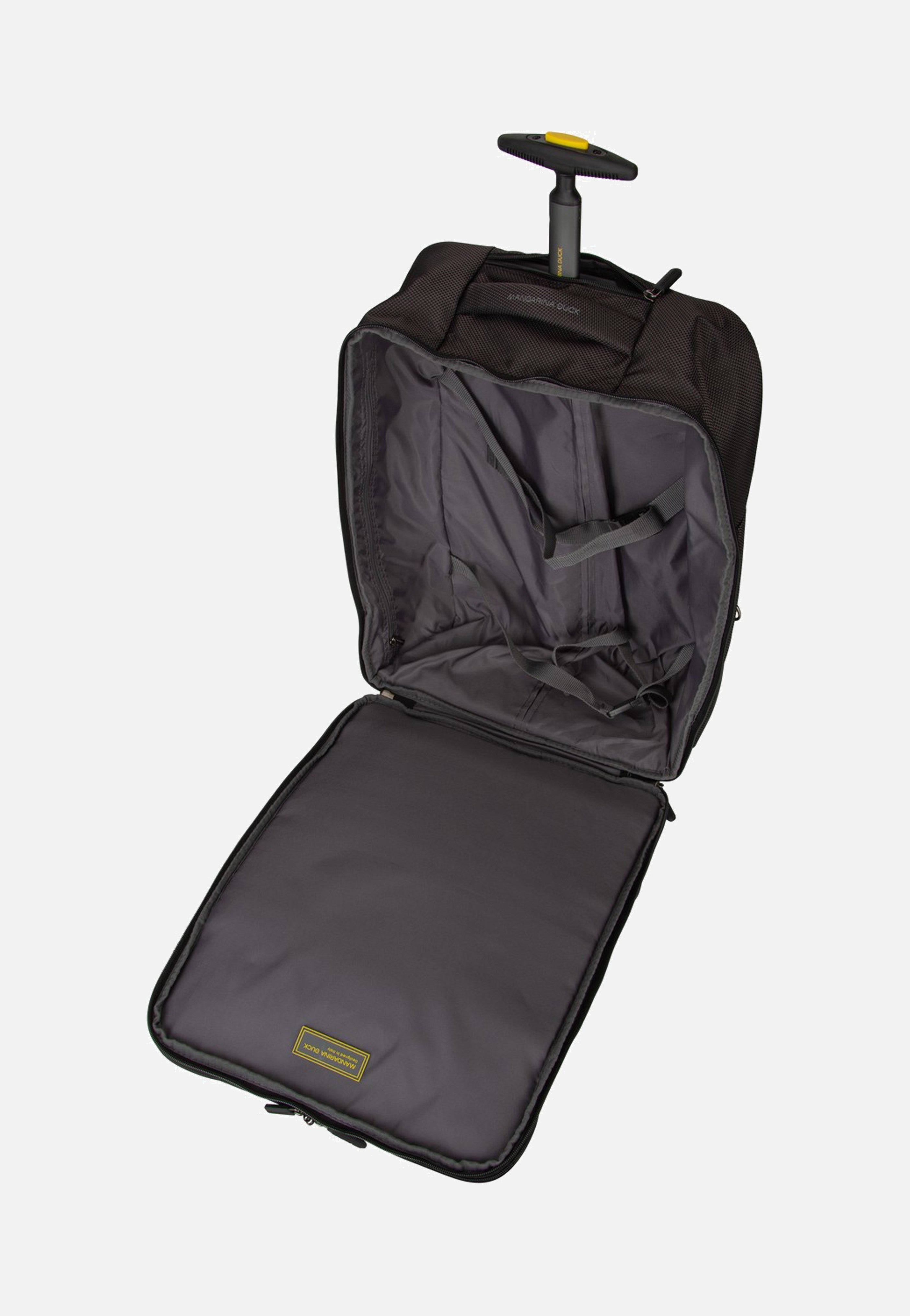 Mandarina Duck - Zephyr Trolley OTV06 Black - Backpack Trolley | Neutral-Image