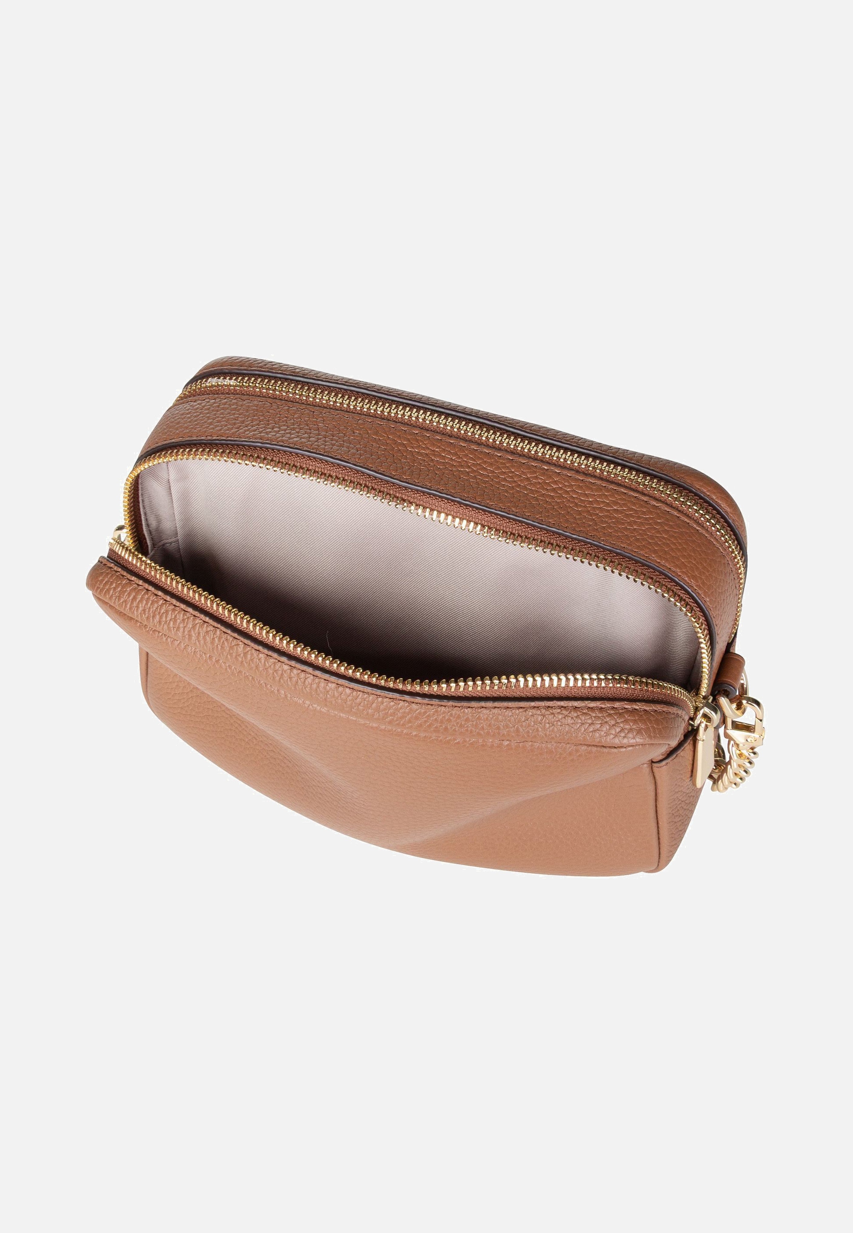 Michael Kors - Bryant Medium Double Zip Chain Camera Pebble Luggage - Crossbody Bag | Women-Image