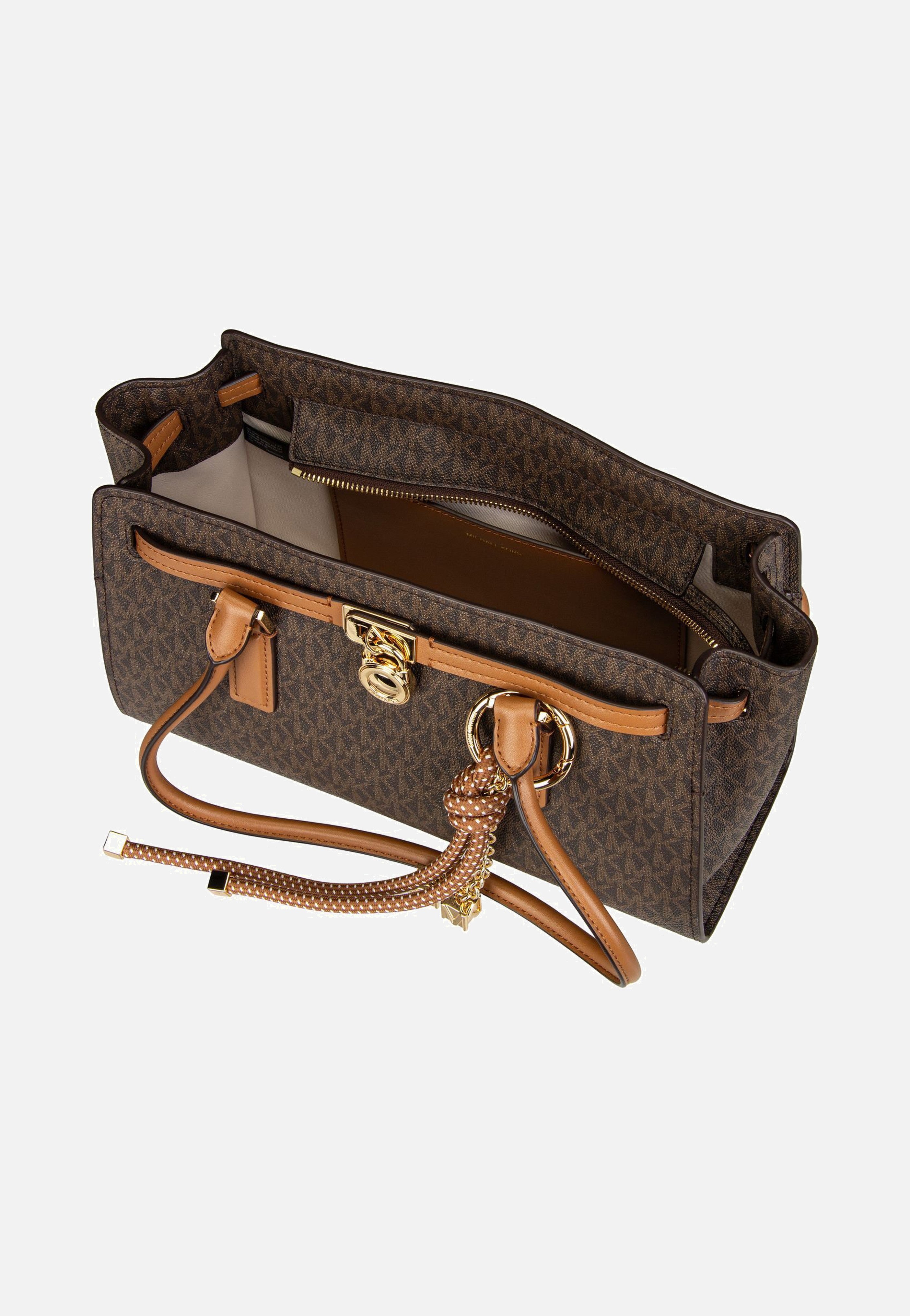 Michael Kors Hamilton SM EW Shoulder Tote MK SIG Brown/Acorn Shoulder Bag
