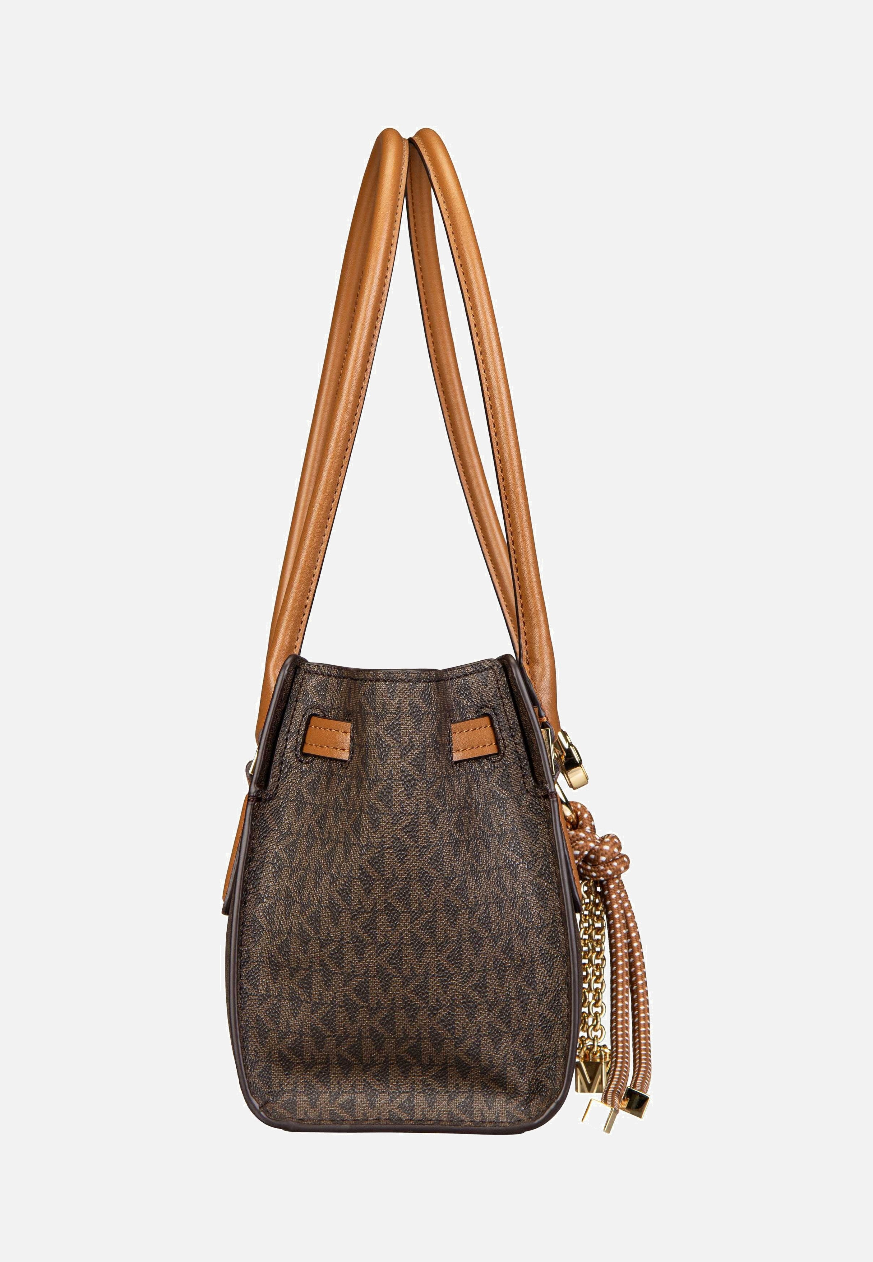 Michael Kors Hamilton SM EW Shoulder Tote MK SIG Brown/Acorn Shoulder Bag