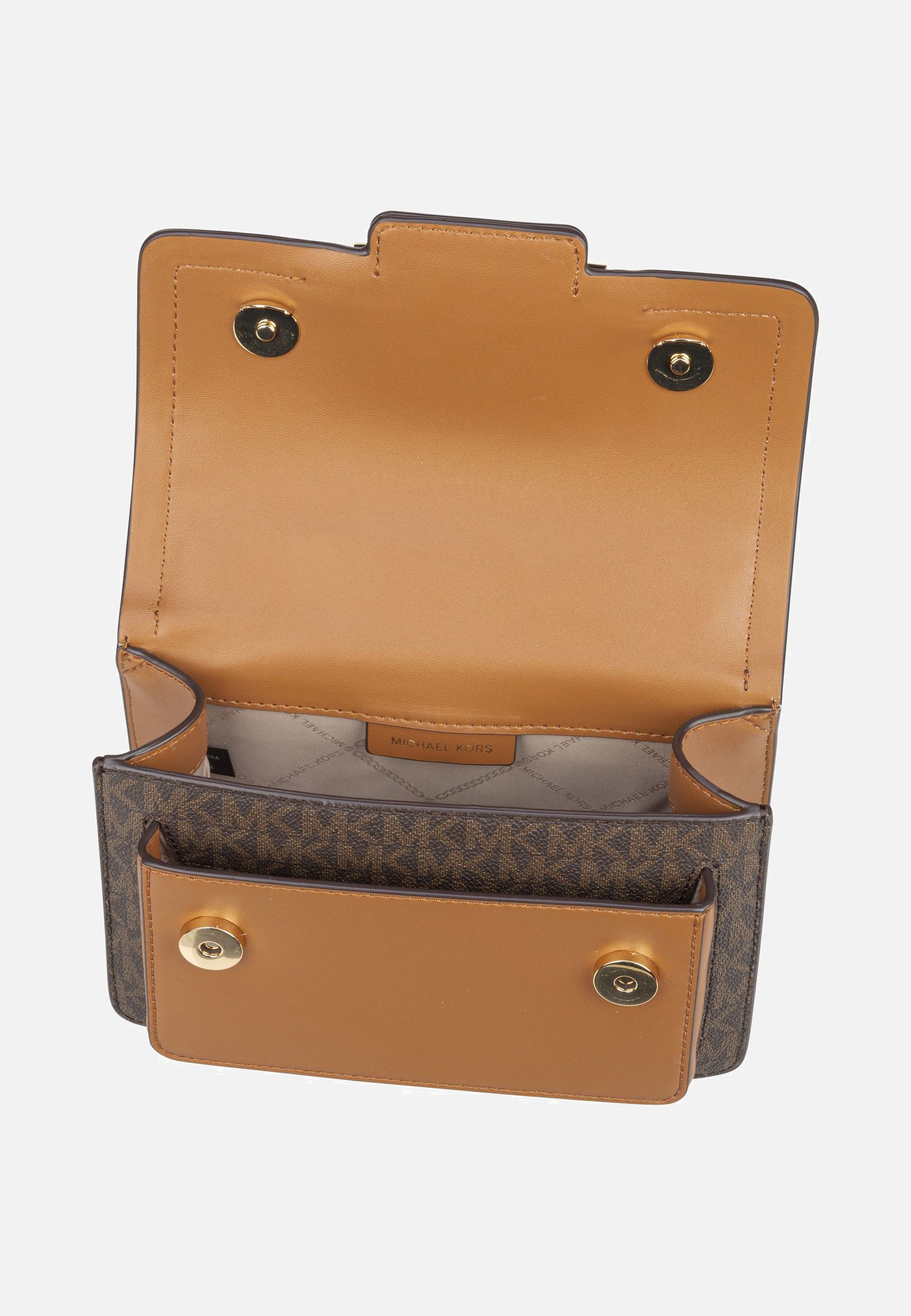 Michael Kors - Heather XS Xbody MK Signature Brown/Acorn - Evening Bag | Women-Image