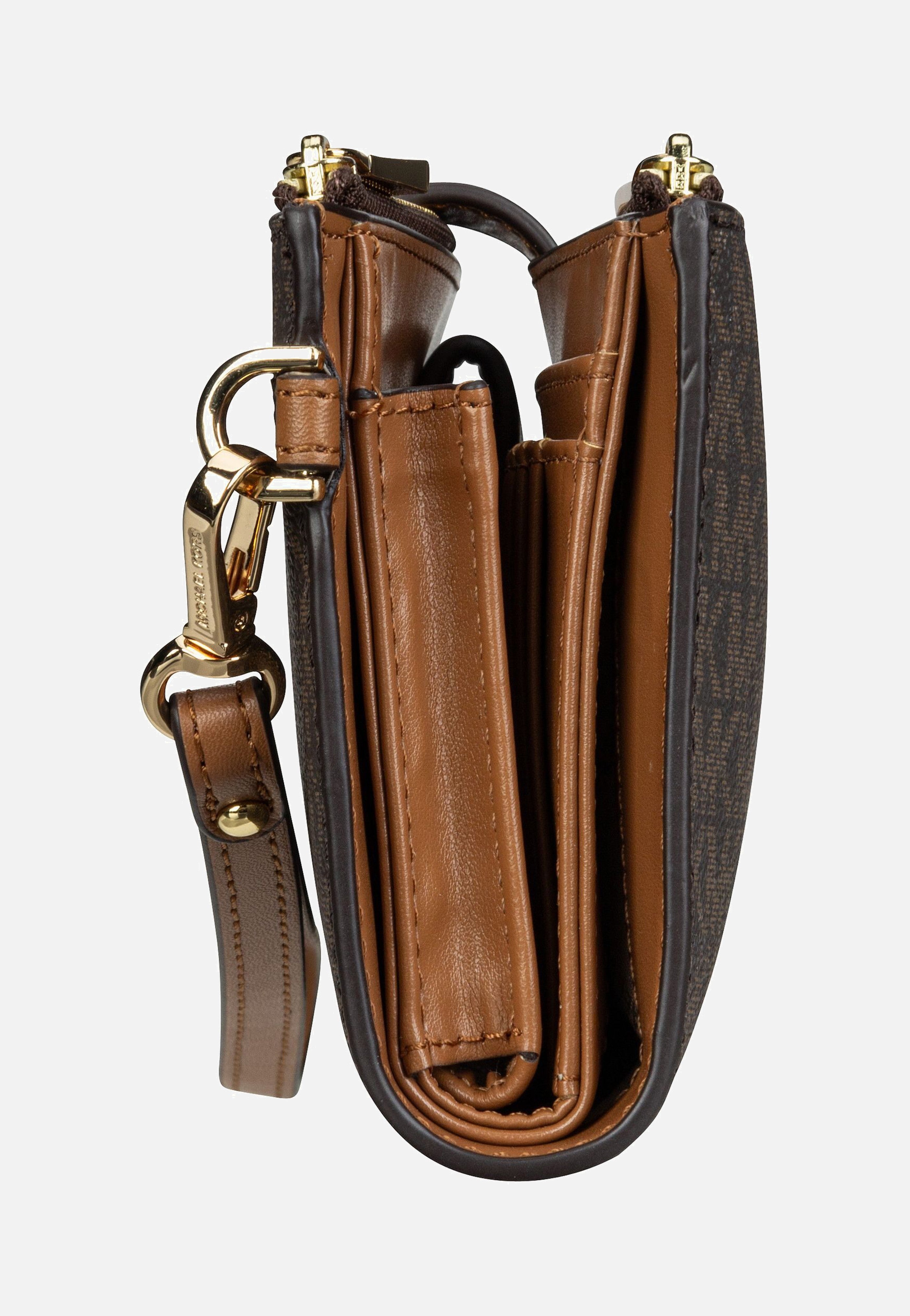 Michael Kors - Jet Set Double Zip MK SIG Brown - Clutch | Women-Image