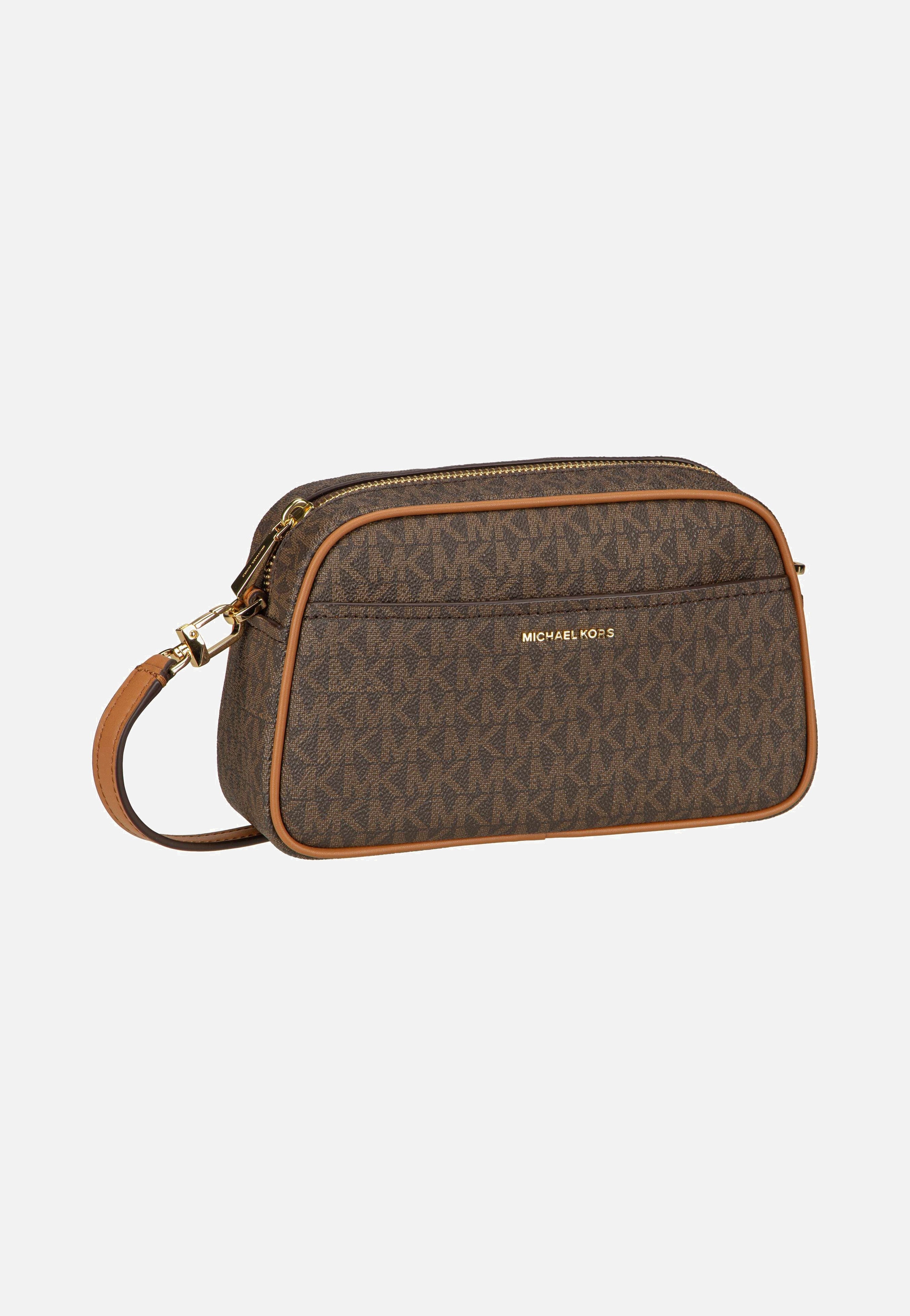 Michael Kors Jet Set SM Camera XBody MK SIG Brown/Acorn Crossbody Bag