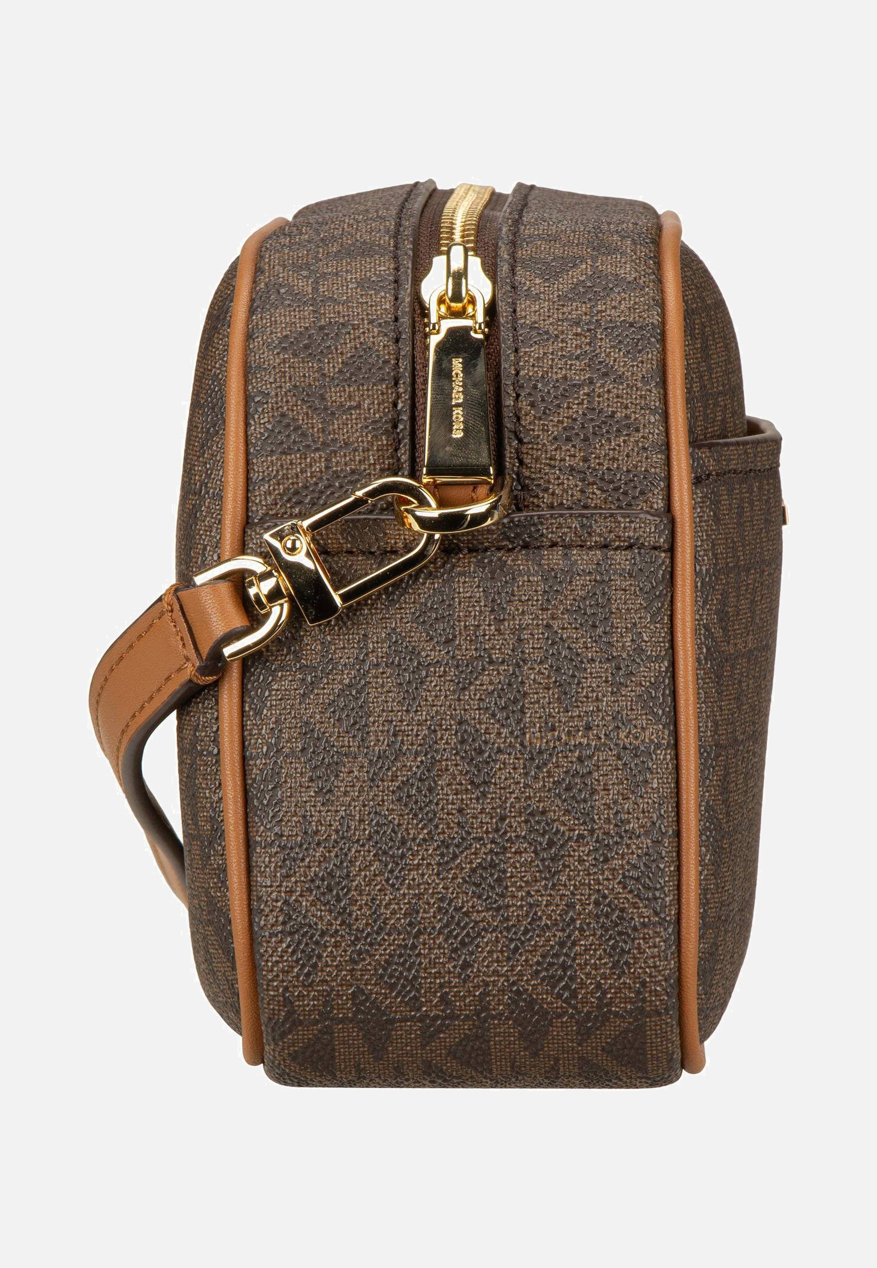 Michael Kors Jet Set SM Camera XBody MK SIG Brown/Acorn Crossbody Bag