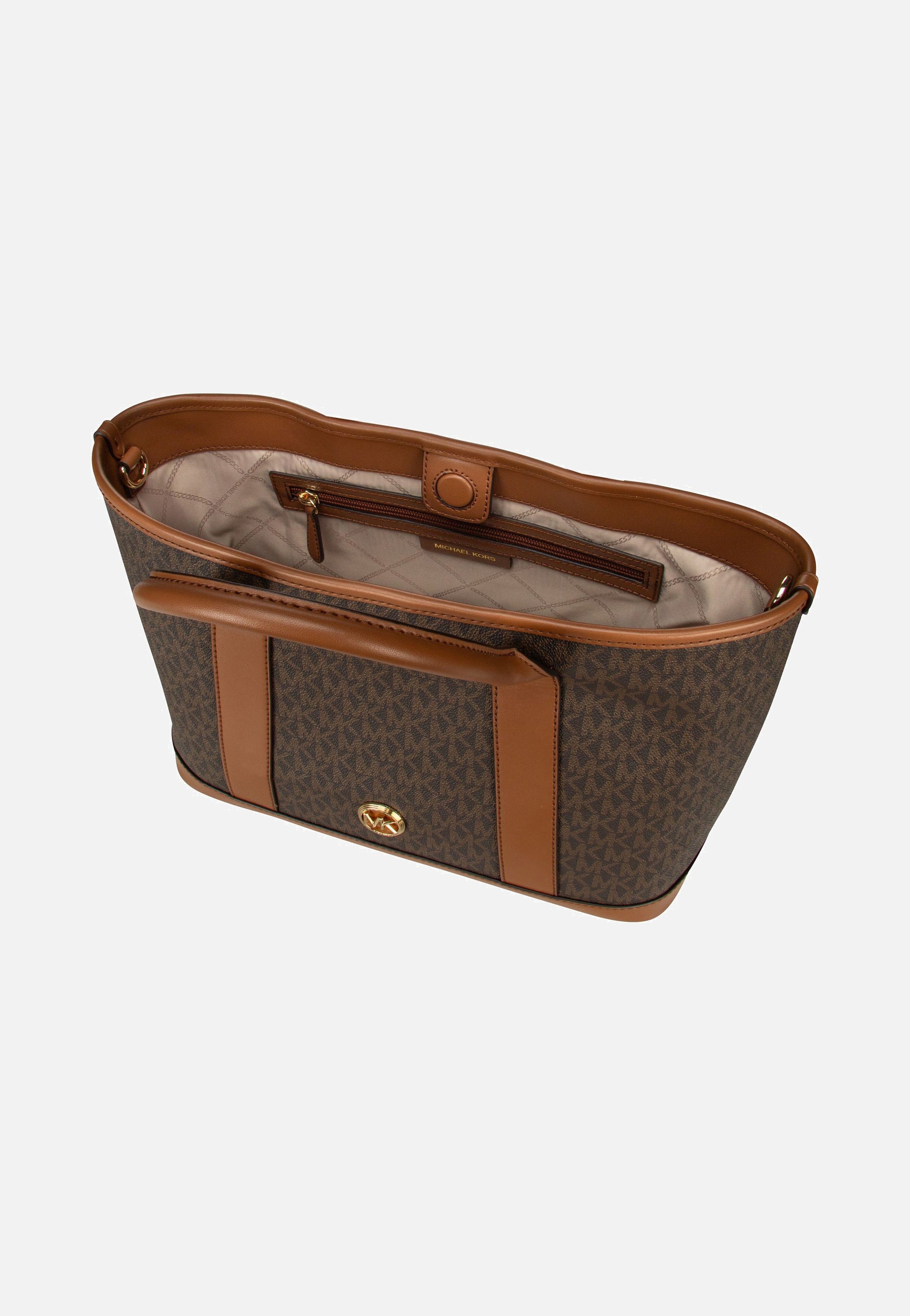 Michael Kors Luisa MD MK SIG Brown/Luggage Tote Bag