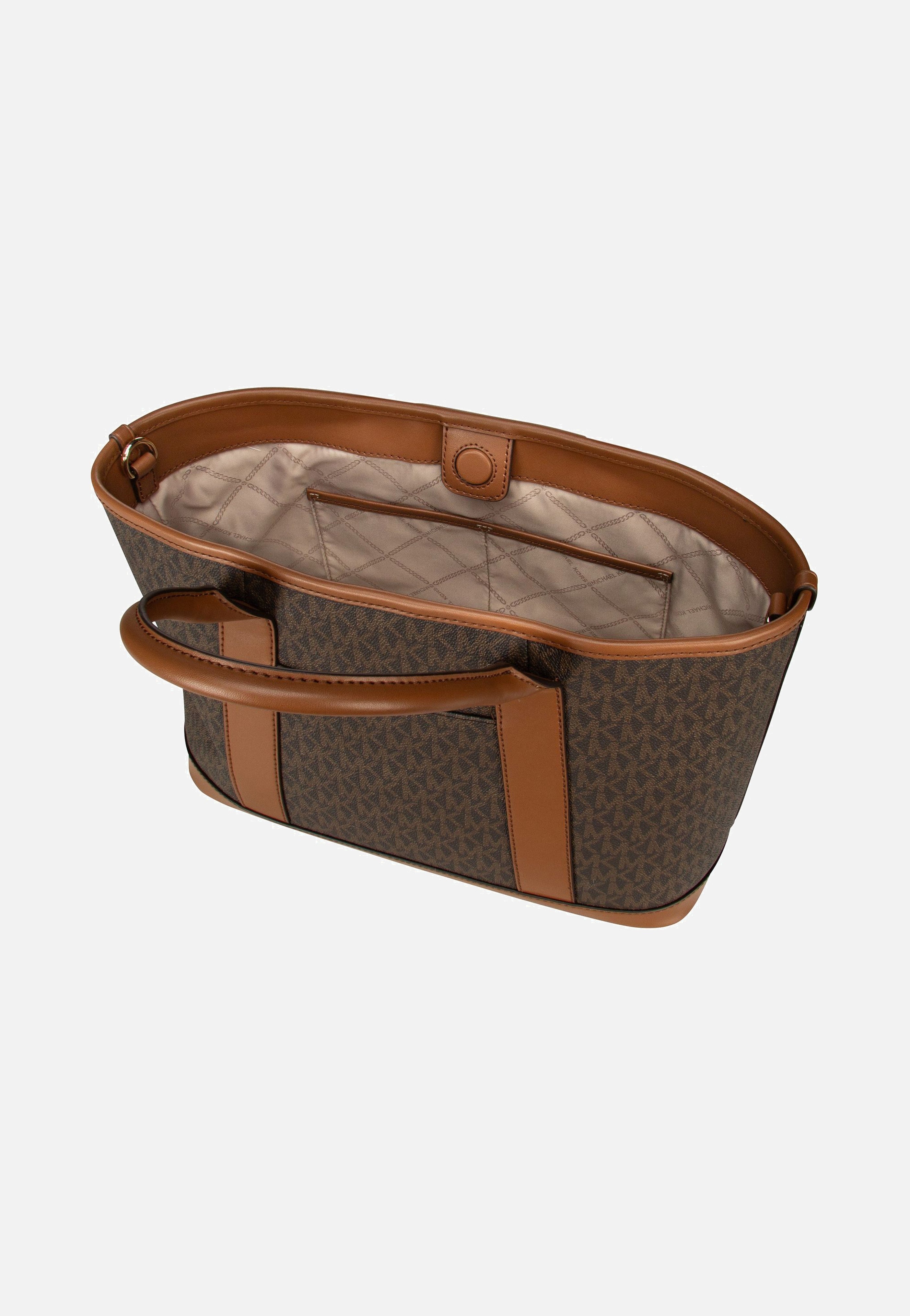 Michael Kors Luisa MD MK SIG Brown/Luggage Tote Bag