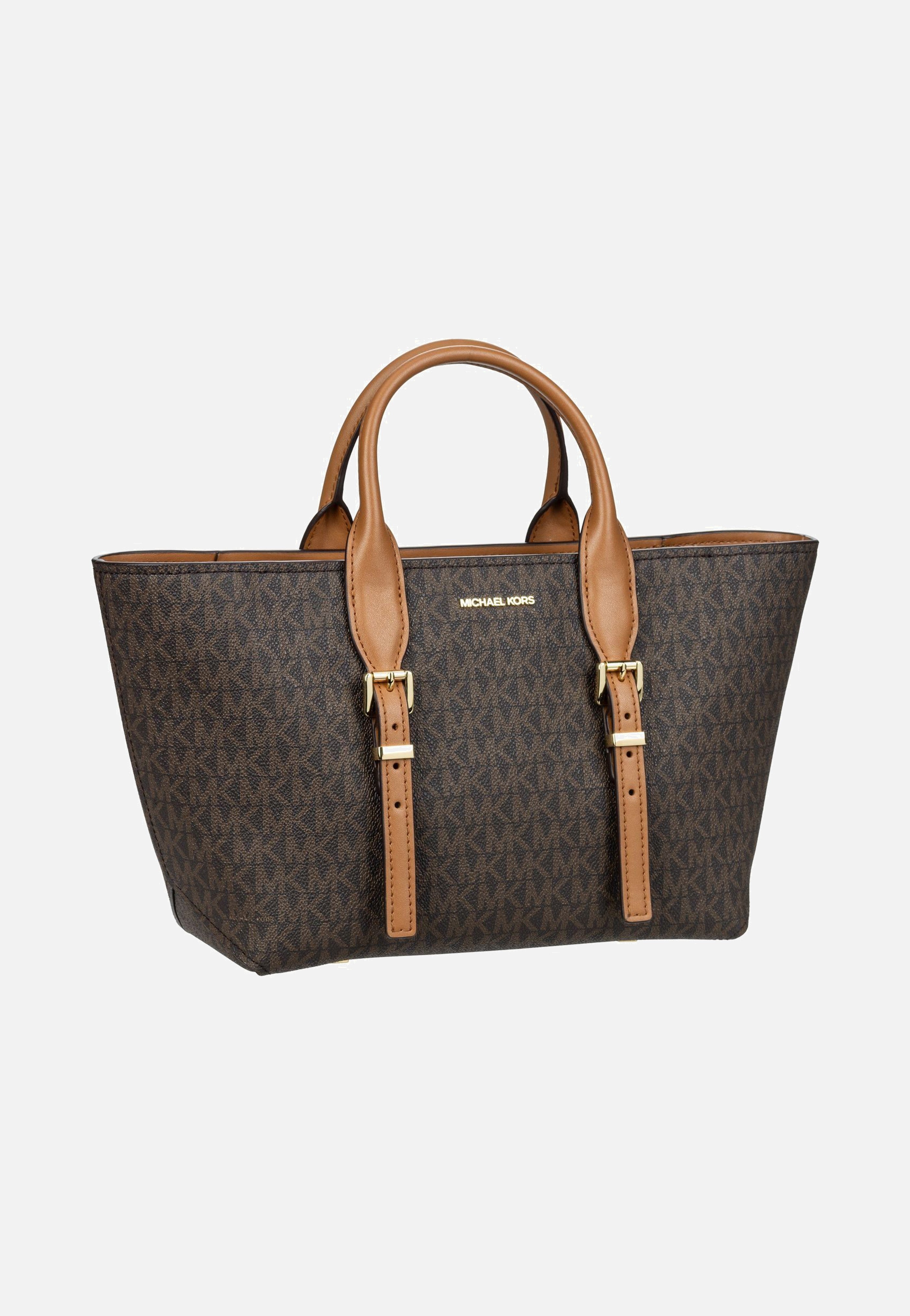 Michael Kors Moore SM MK SIG Brown/Acorn Handle Bag