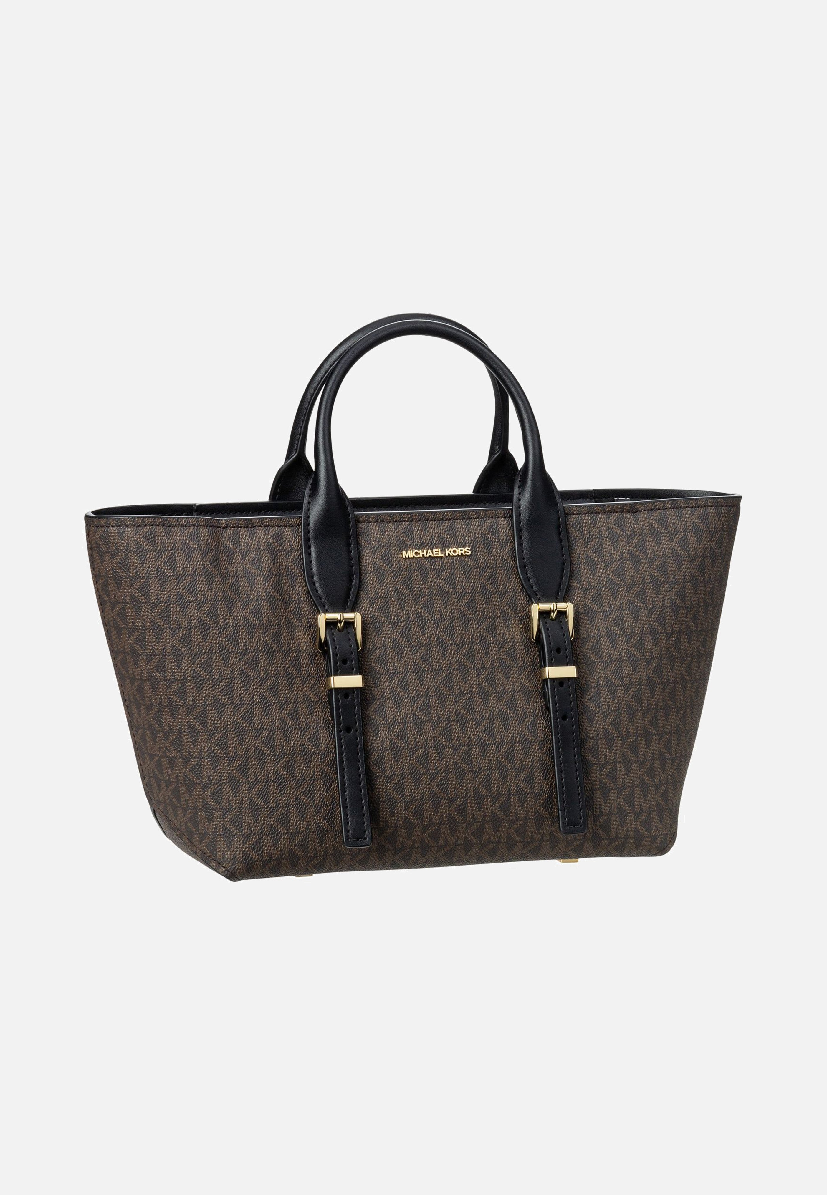 Michael Kors - Moore SM MK SIG Brown/Black - Handle Bag | Women-Image