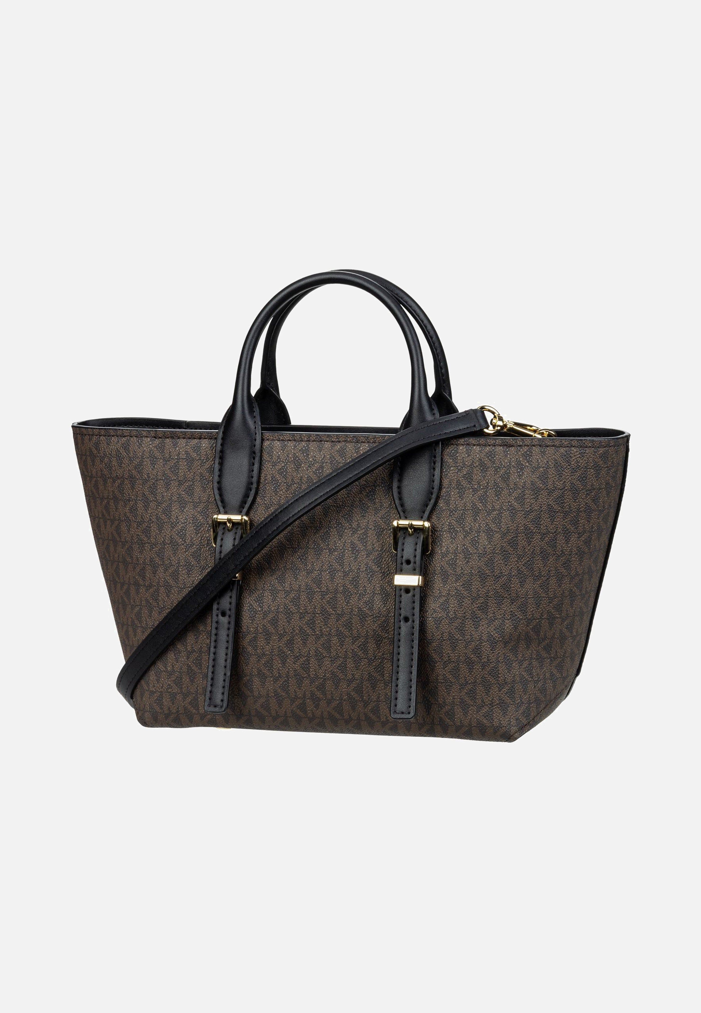Michael Kors - Moore SM MK SIG Brown/Black - Handle Bag | Women-Image