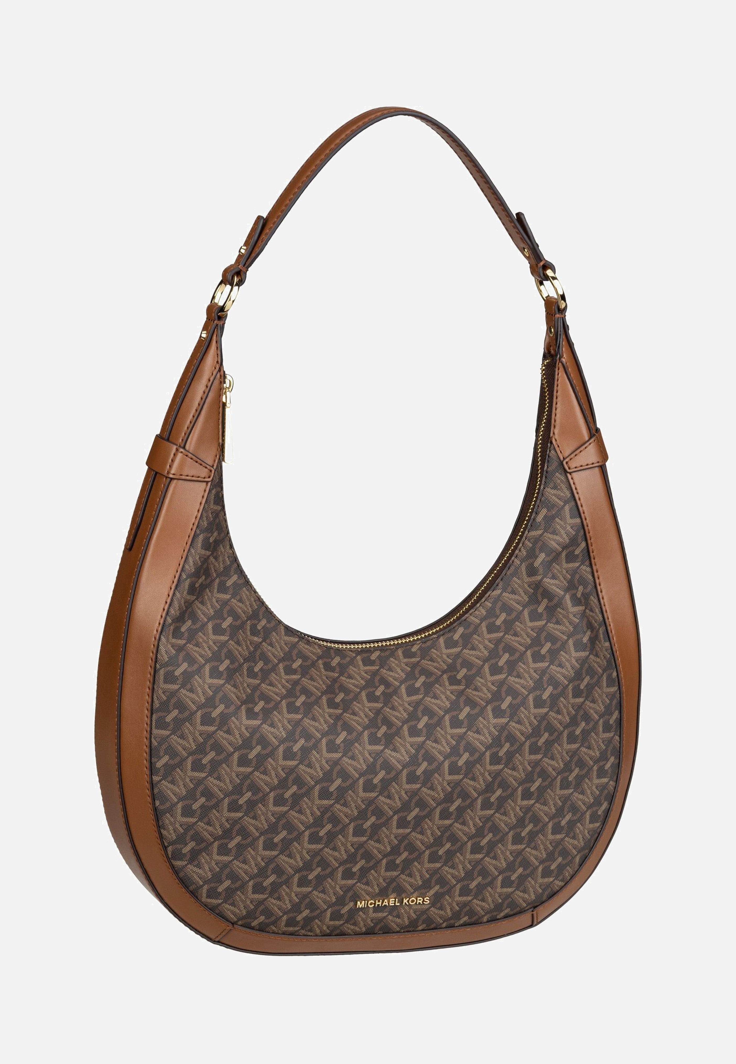 Michael Kors - Preston LG Crescent TZ MK SIG Brown/Luggage - Shoulder Bag | Women-Image