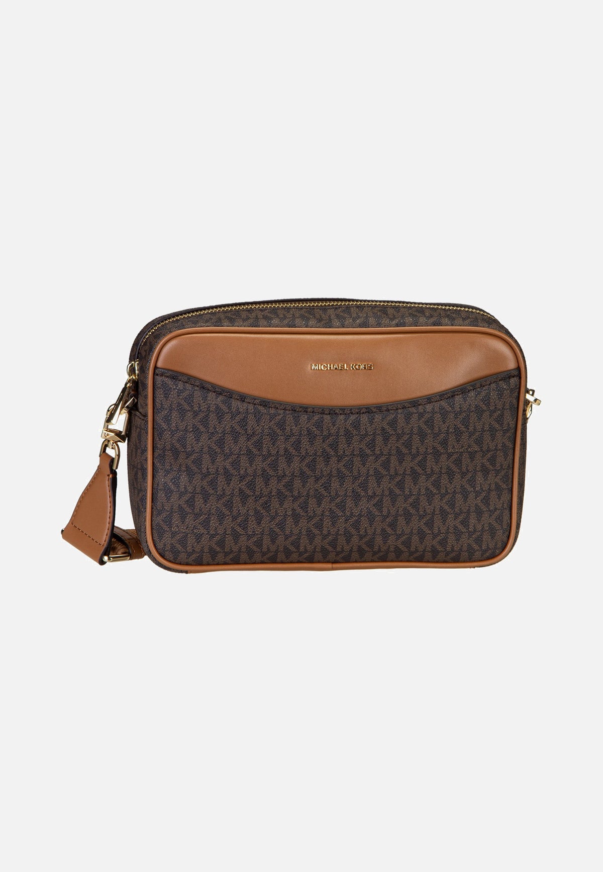 Michael Kors Bev LG Ew Pckt Xbody Brown/Acorn Borsa a tracolla
