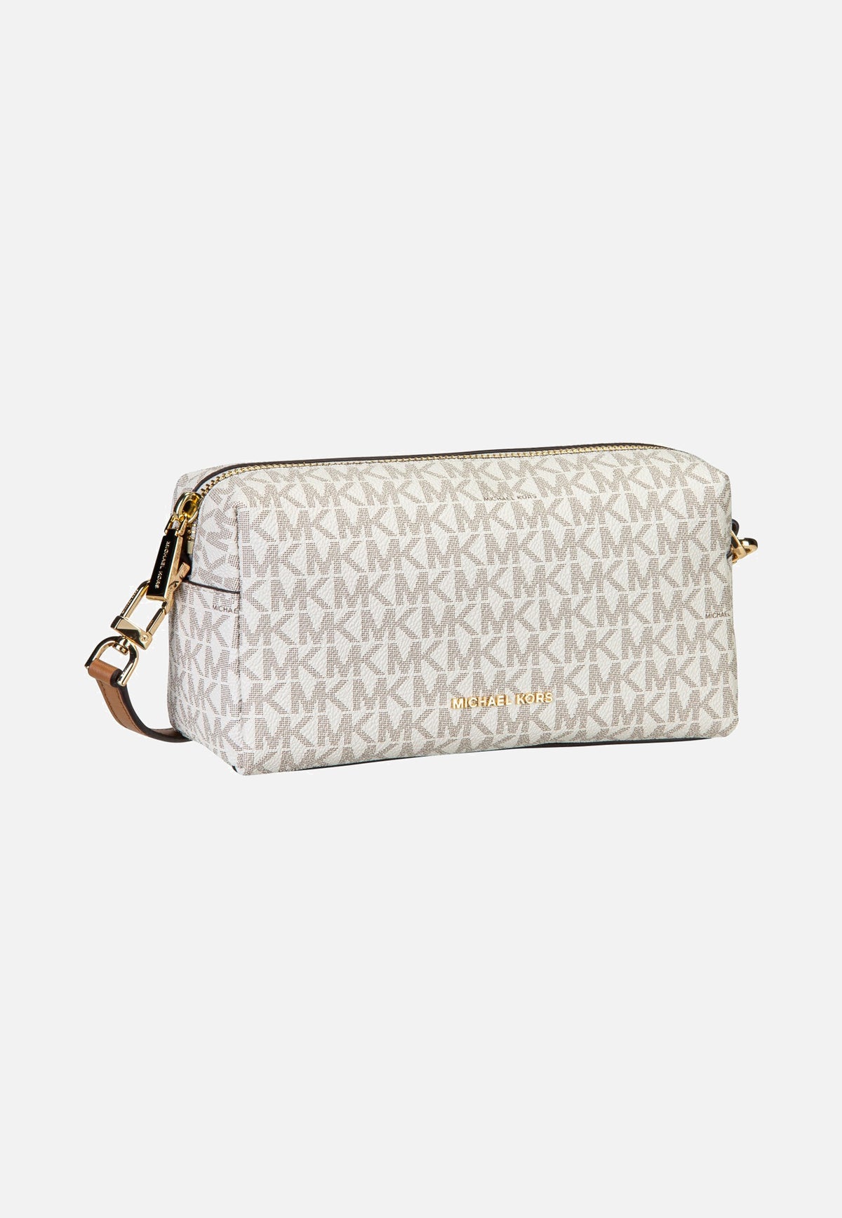 Michael Kors Bryant SM Soft Xbody W/ Chain Vanilla/Acorn Bolso bandolera