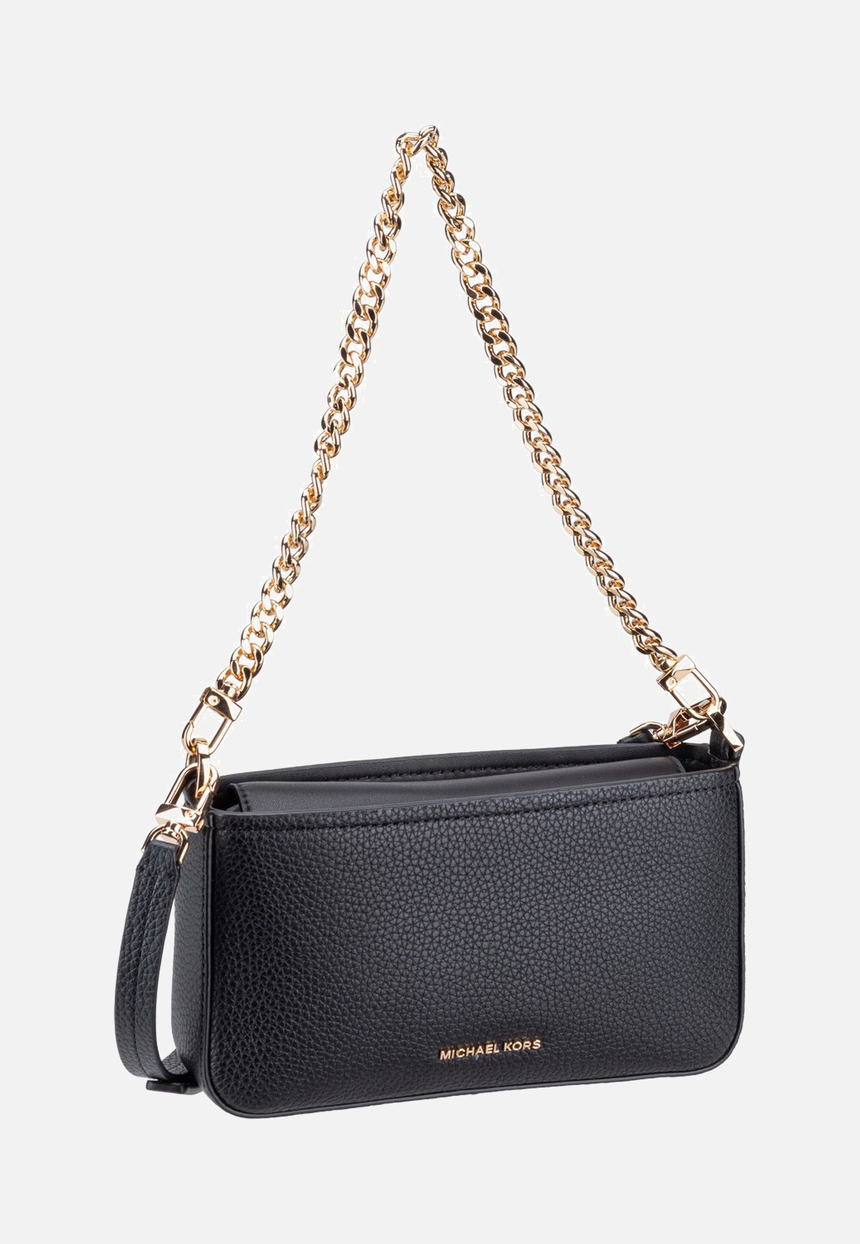 Michael Kors Bryant Small Conv Xbody Pouchette Black Evening Bag