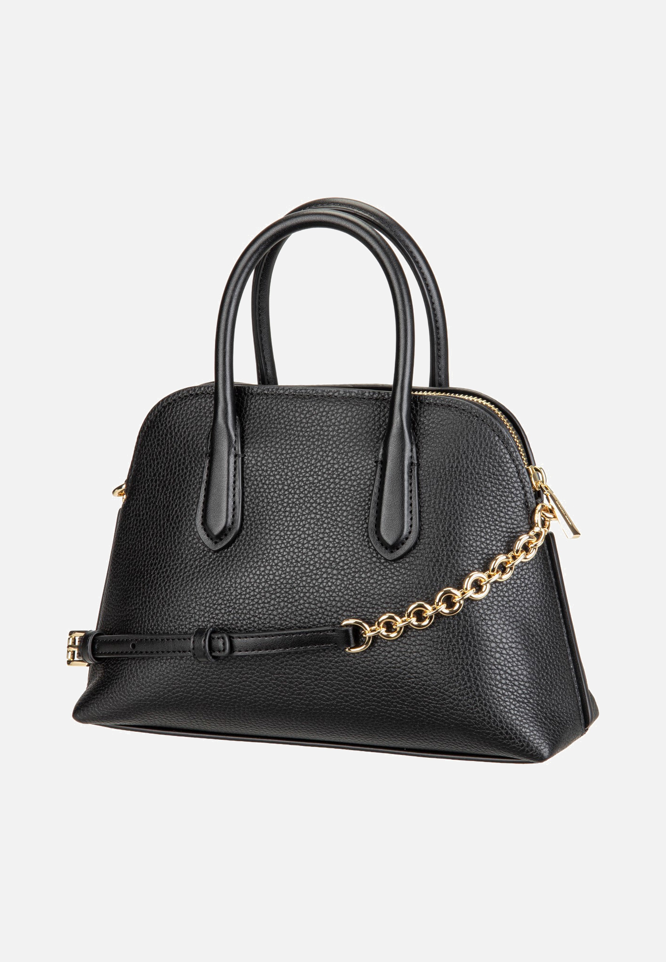 Michael Kors Freddie Medium Dome Chn Stchl Black Handle Bag
