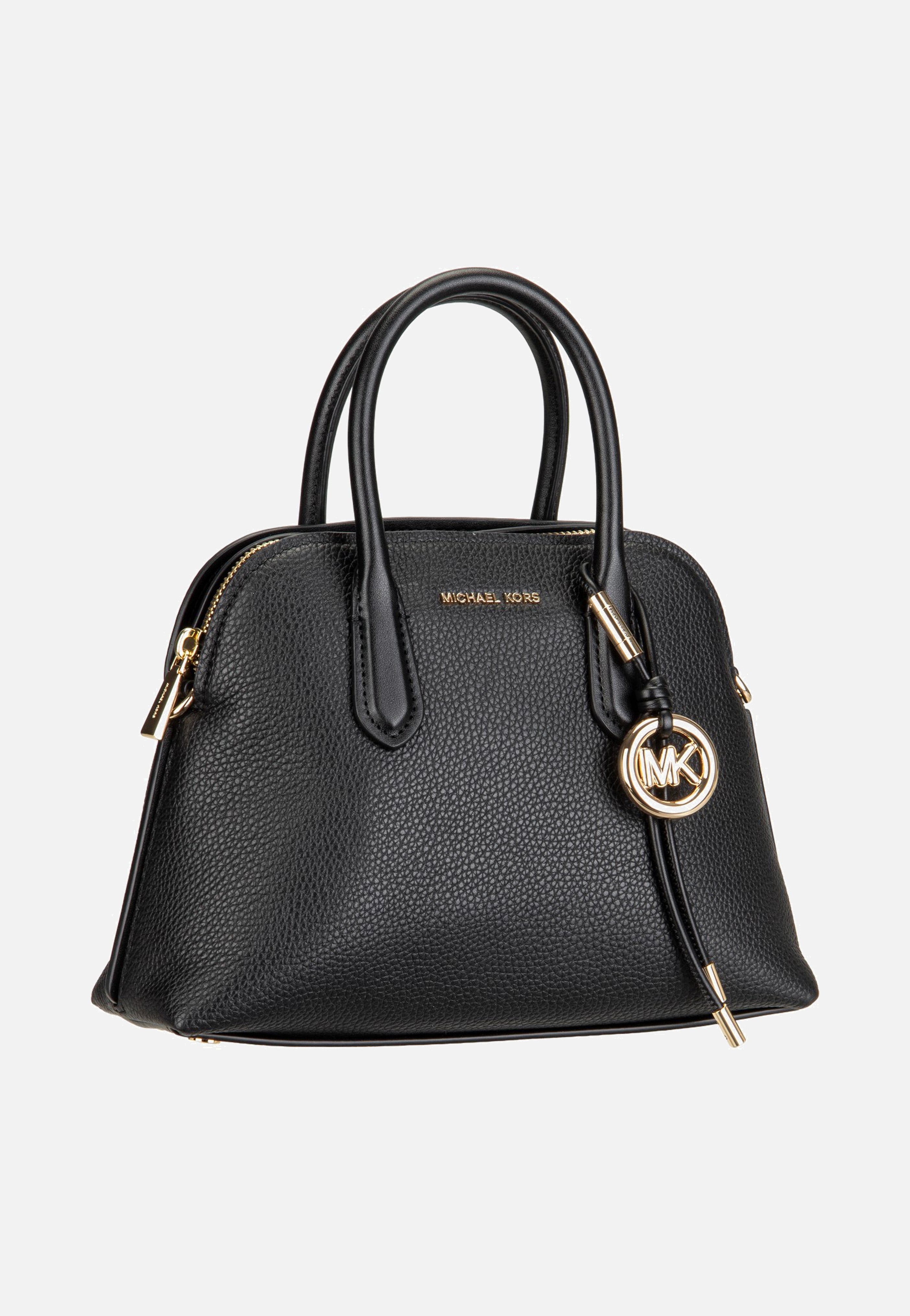 Michael Kors Freddie Medium Dome Chn Stchl Black Handle Bag
