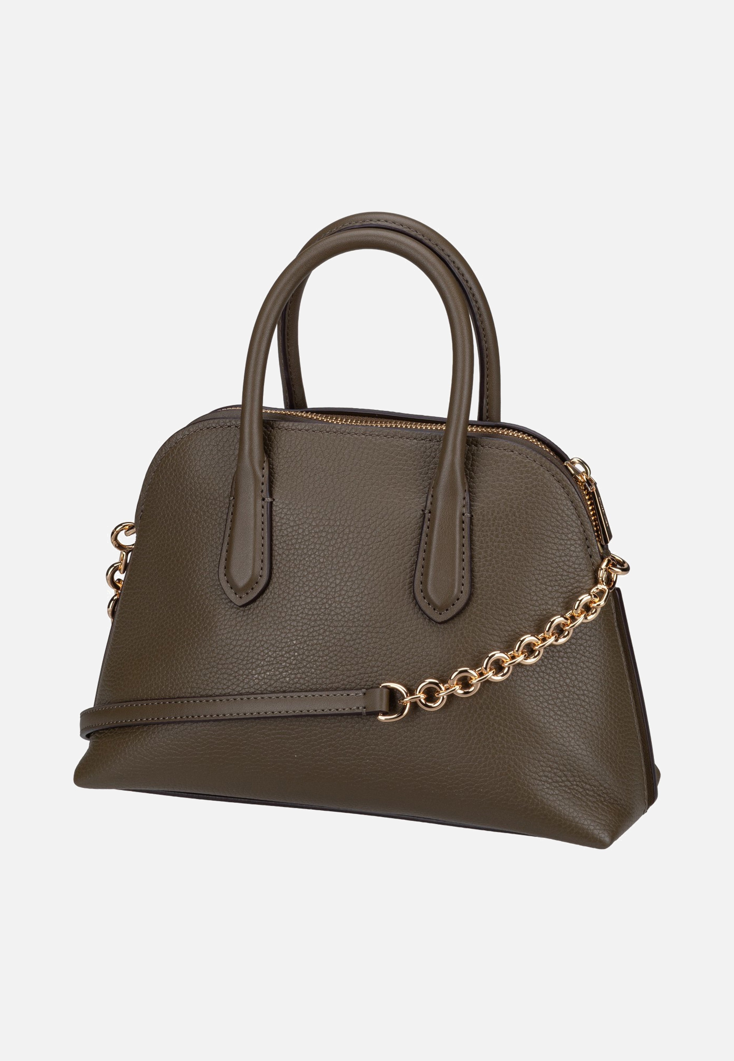 Michael Kors Freddie Medium Dome Chn Stchl Loden Handle Bag