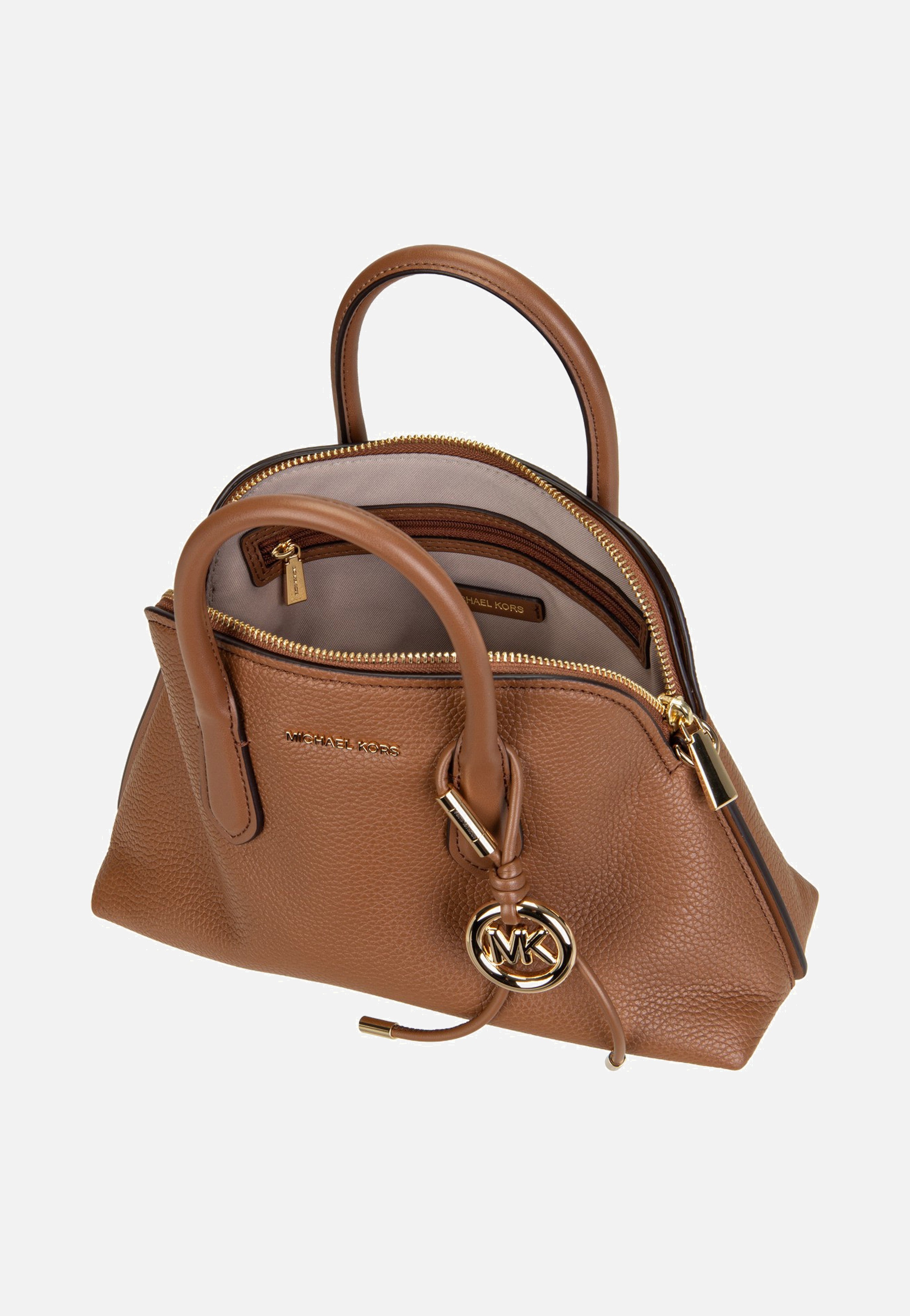 Michael Kors Freddie Medium Dome Chn Stchl Luggage Handle Bag
